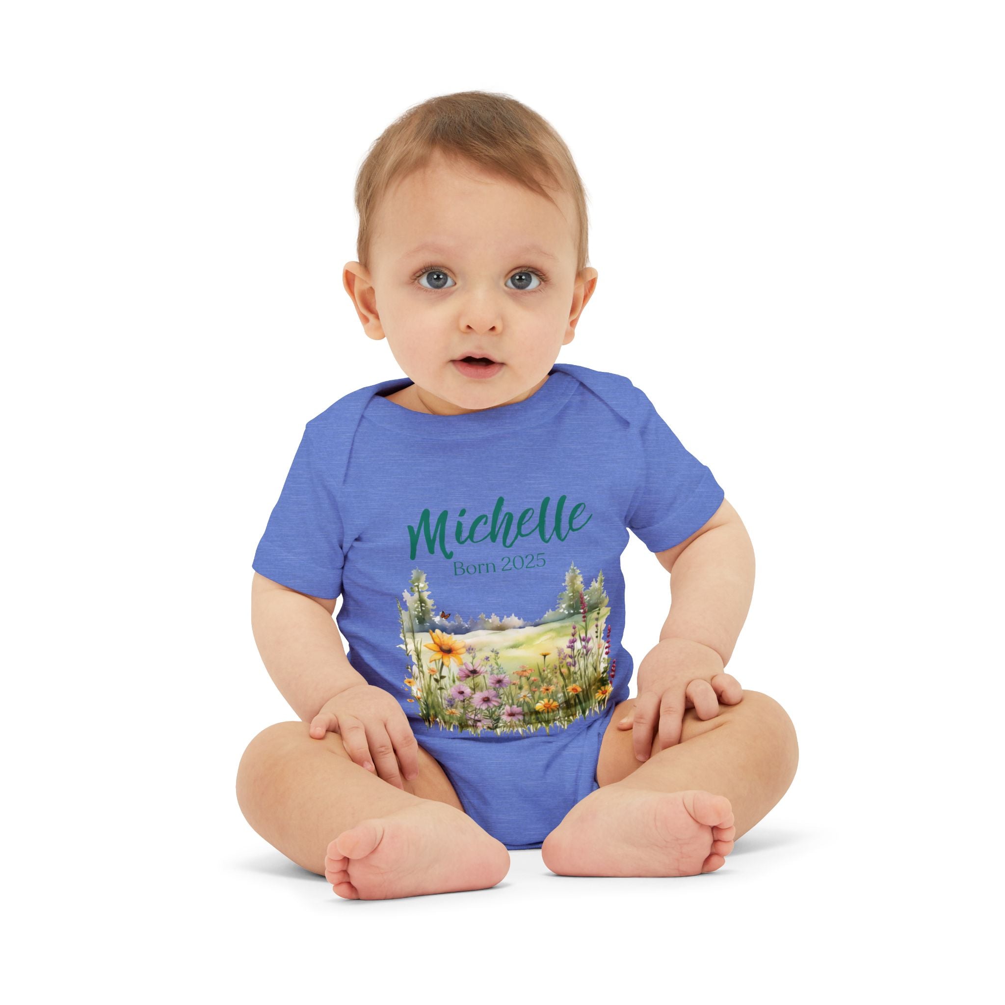 Personalized Onesie with a Name and Date