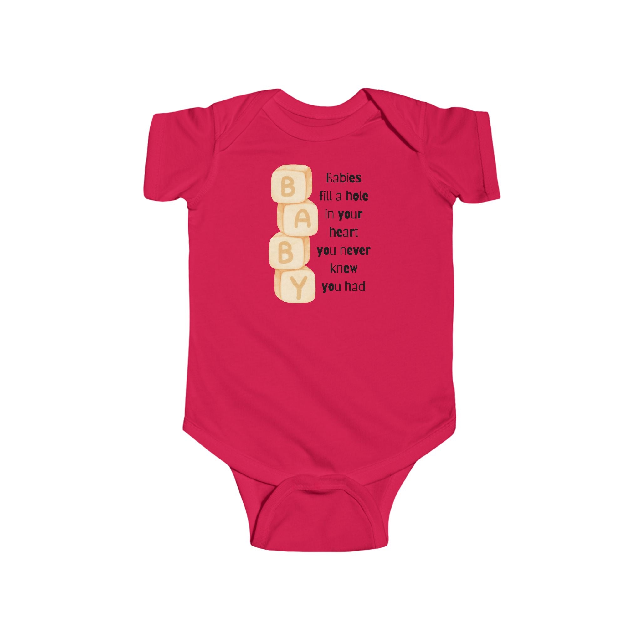 Babies fill a hole | Infant Fine Jersey Bodysuit