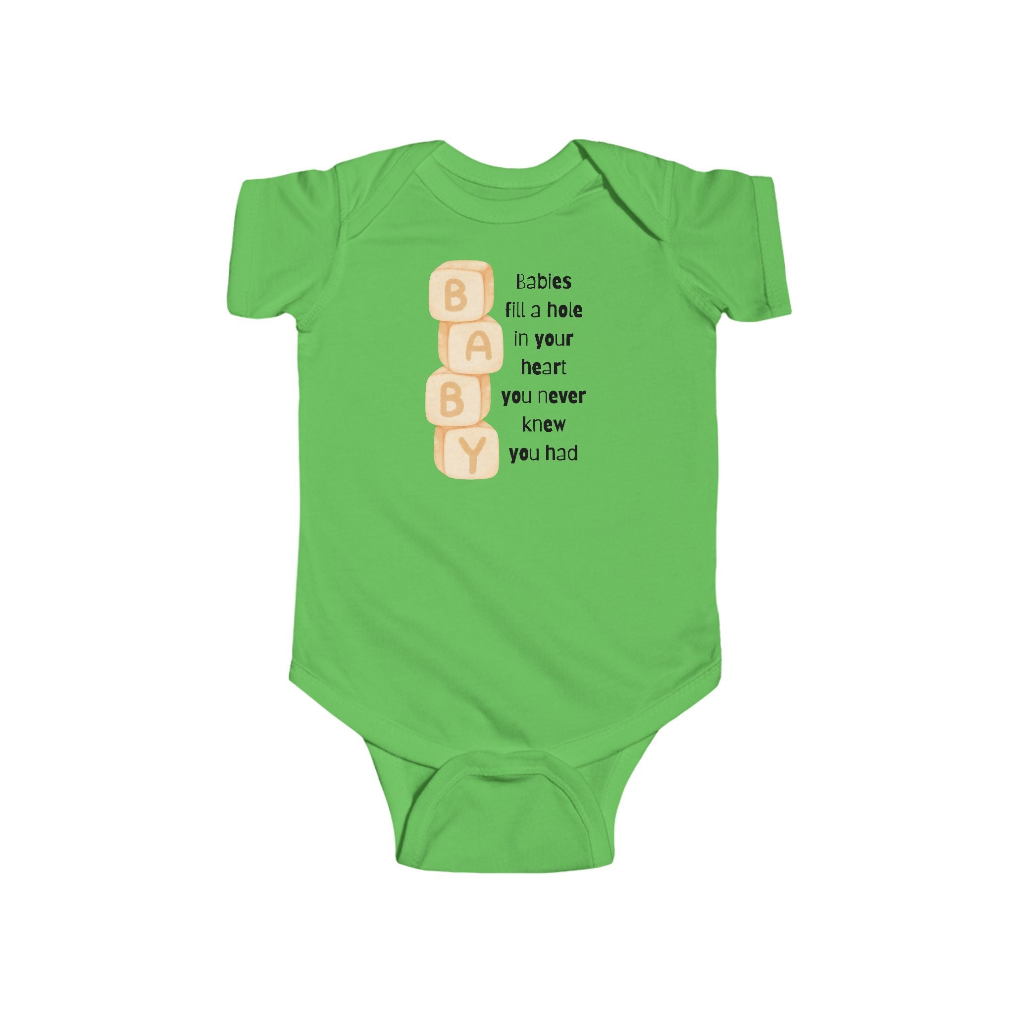 Babies fill a hole | Infant Fine Jersey Bodysuit