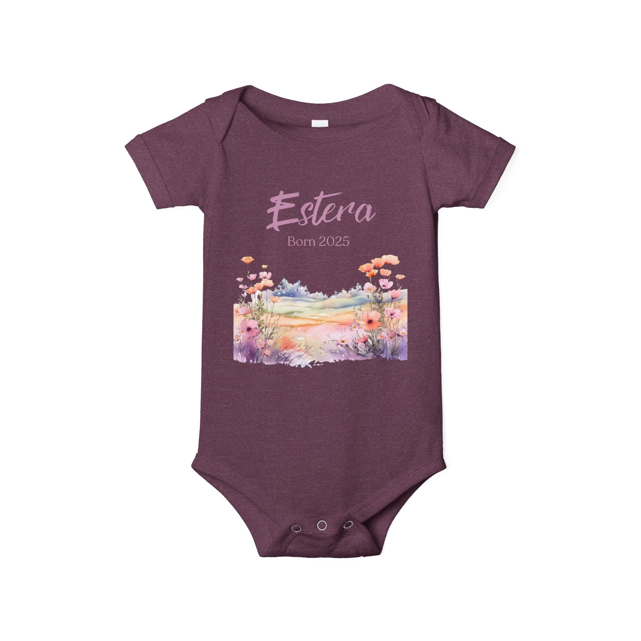 Personalized Onesie with a Name and Date