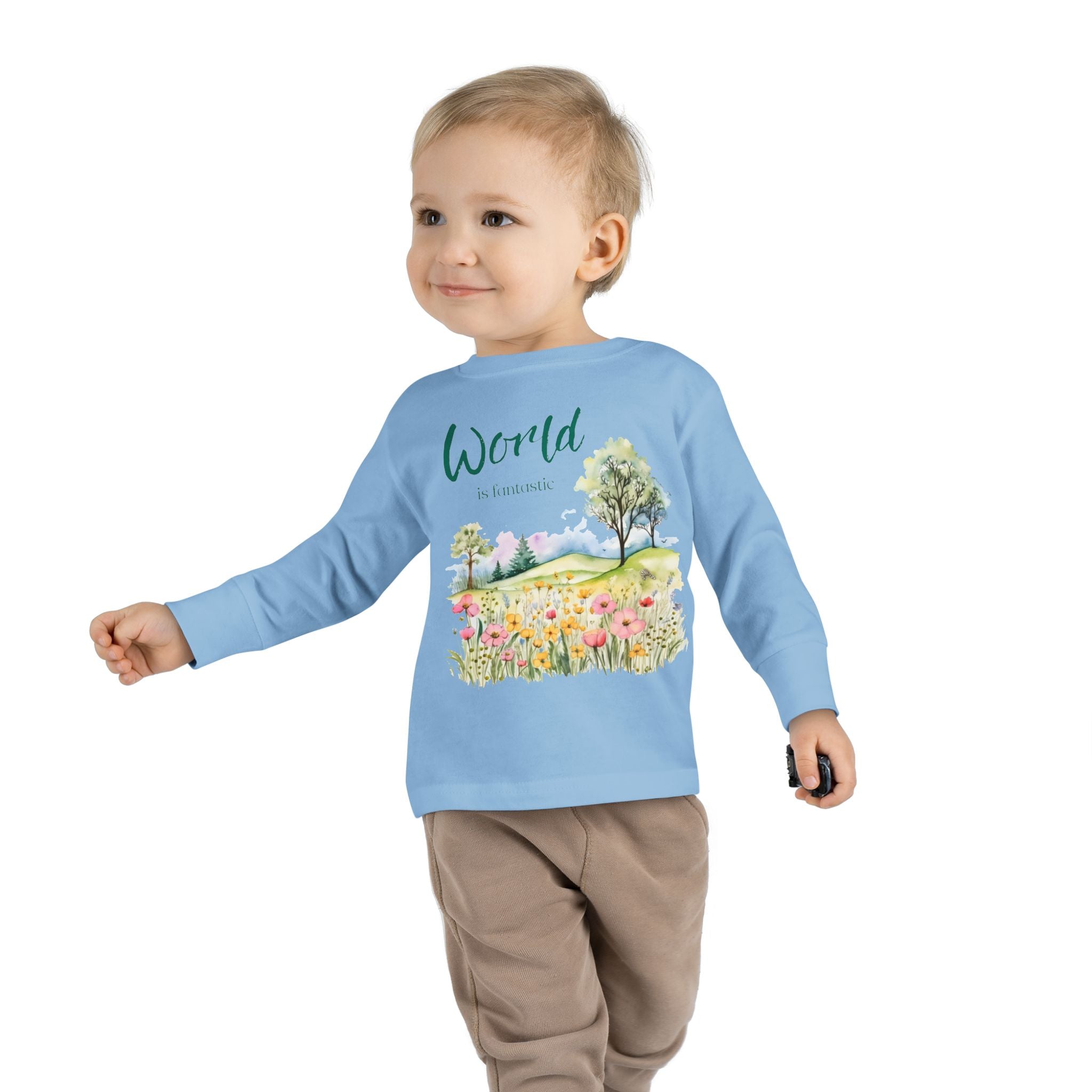 Fantastic World Toddler Long Sleeve Tee 2T-6T