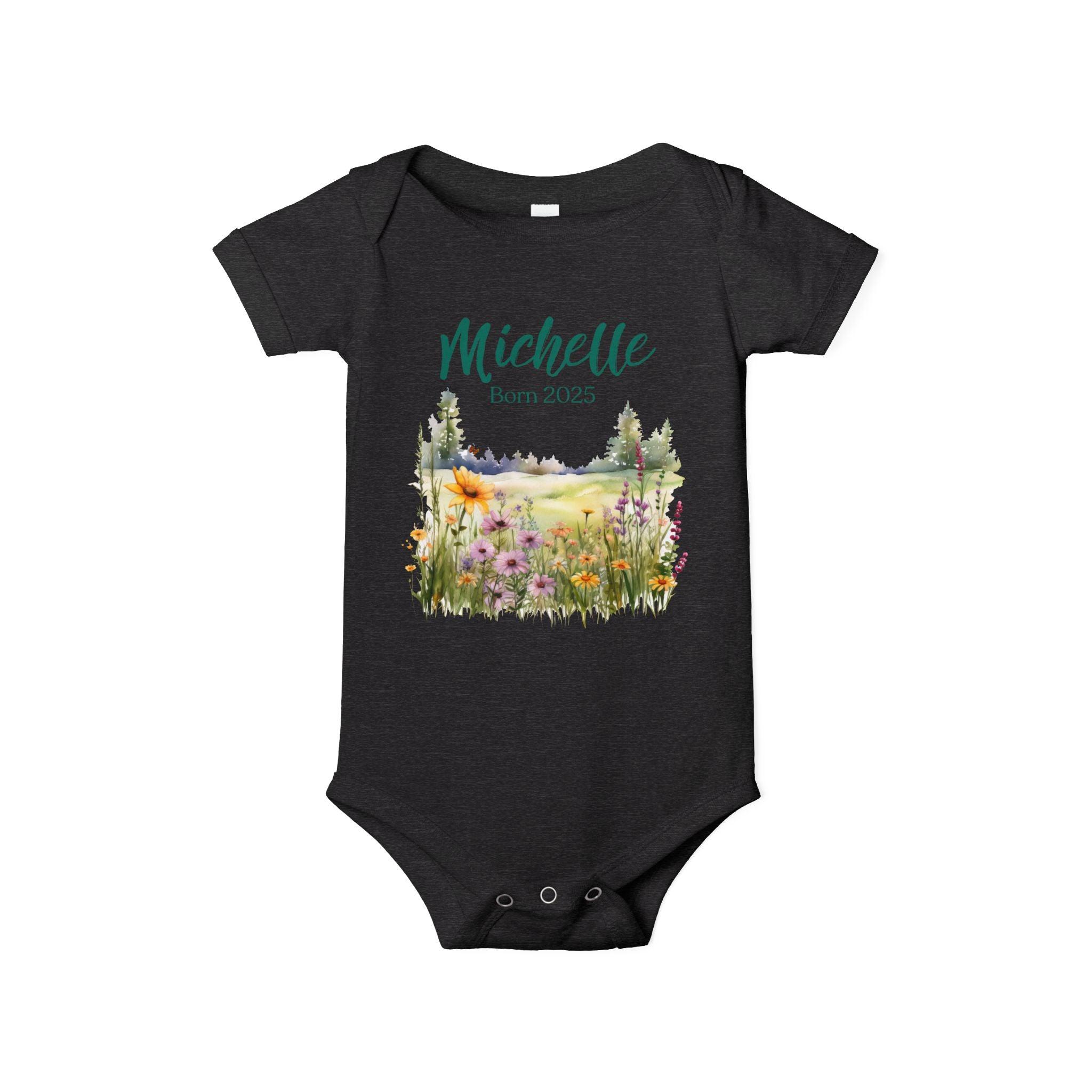 Personalized Onesie with a Name and Date