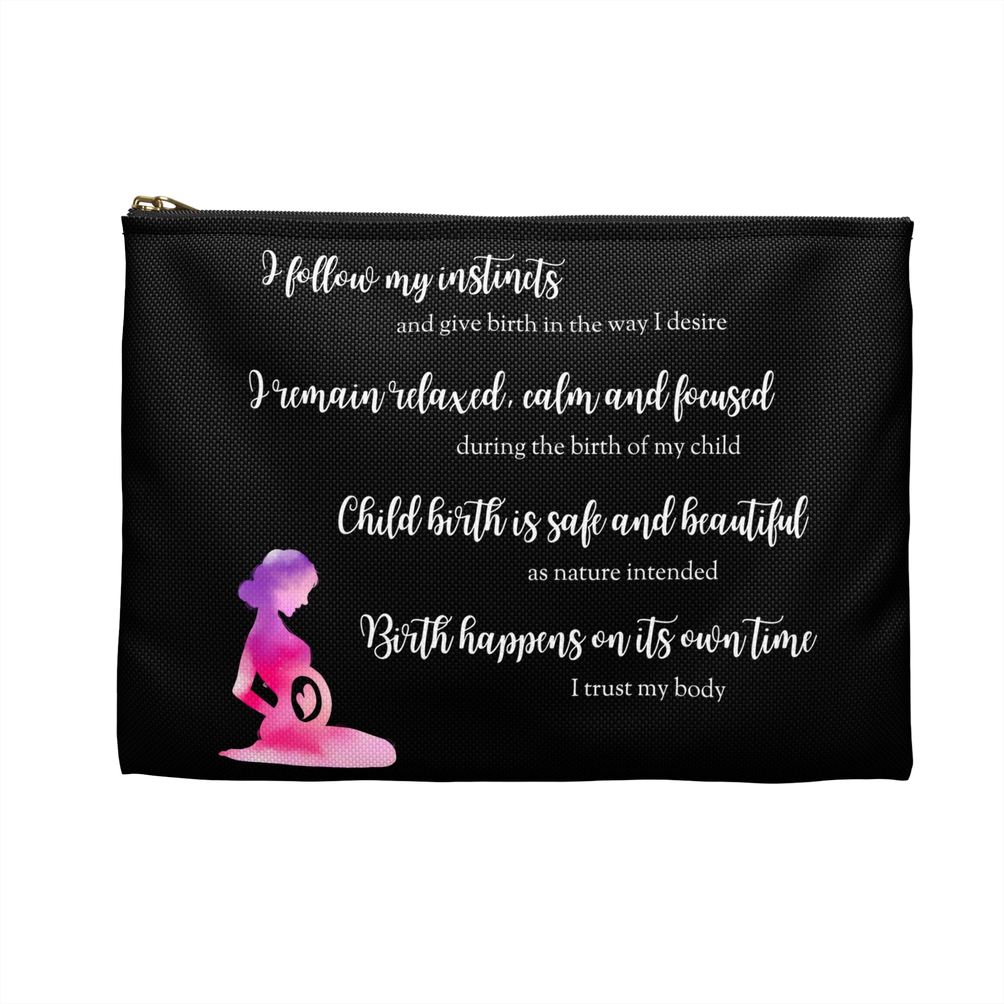 Affirmations Accessory Pouch for your Hypnobirthing Anchors