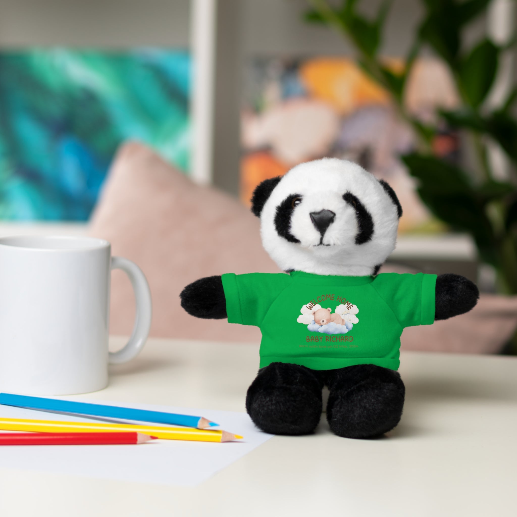 Personalized Stuffed Animals with Tee | different colors and animals available