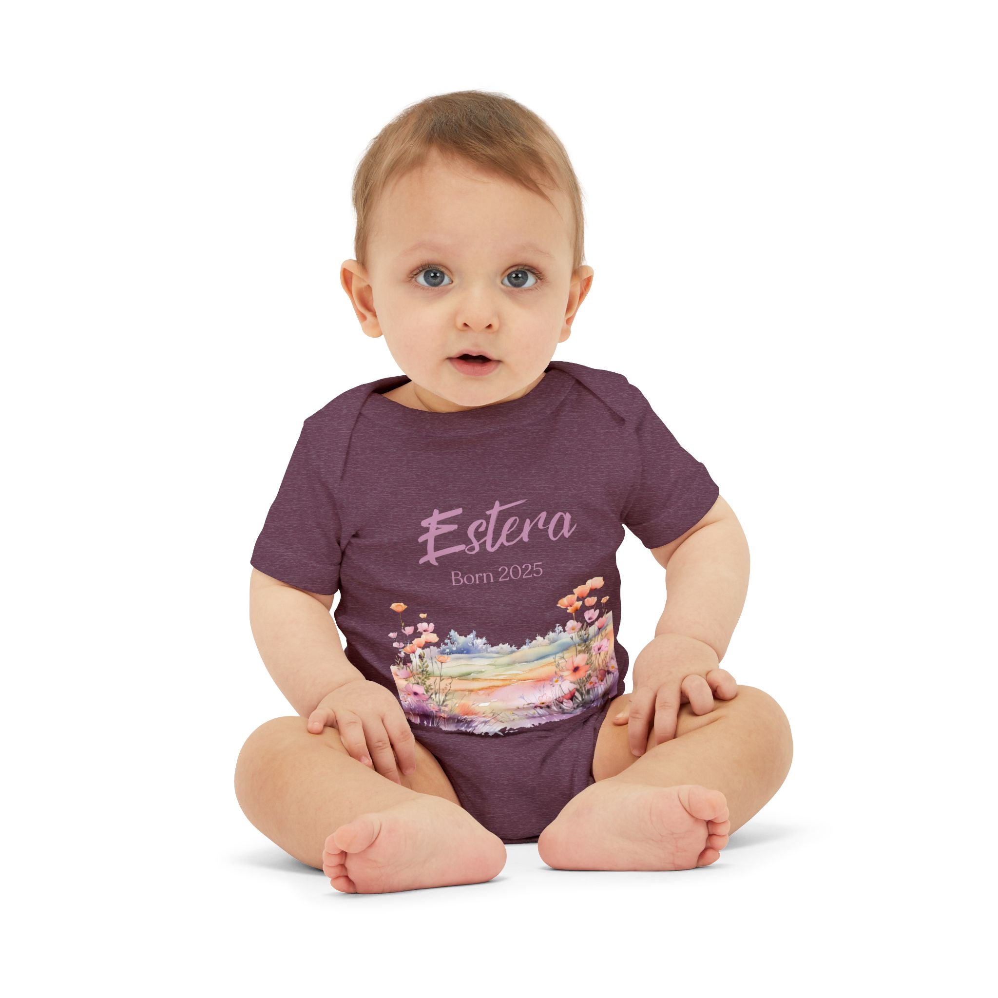 Personalized Onesie with a Name and Date