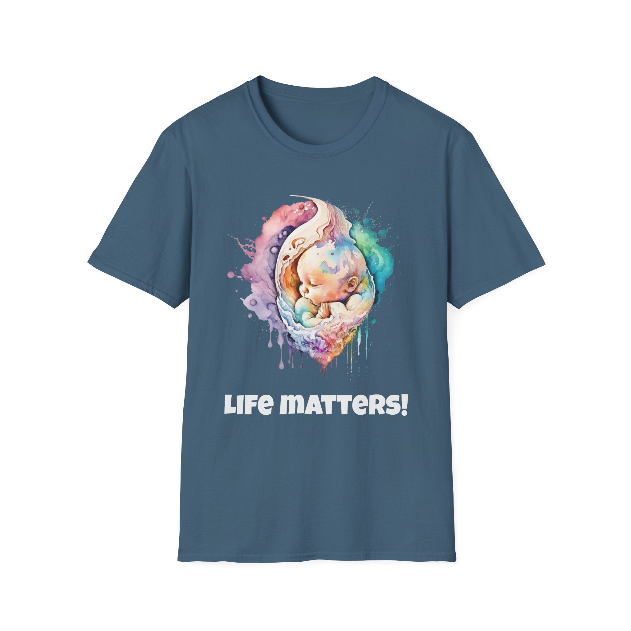Life matters! Softstyle Pro-life Baby T-Shirt different colors available