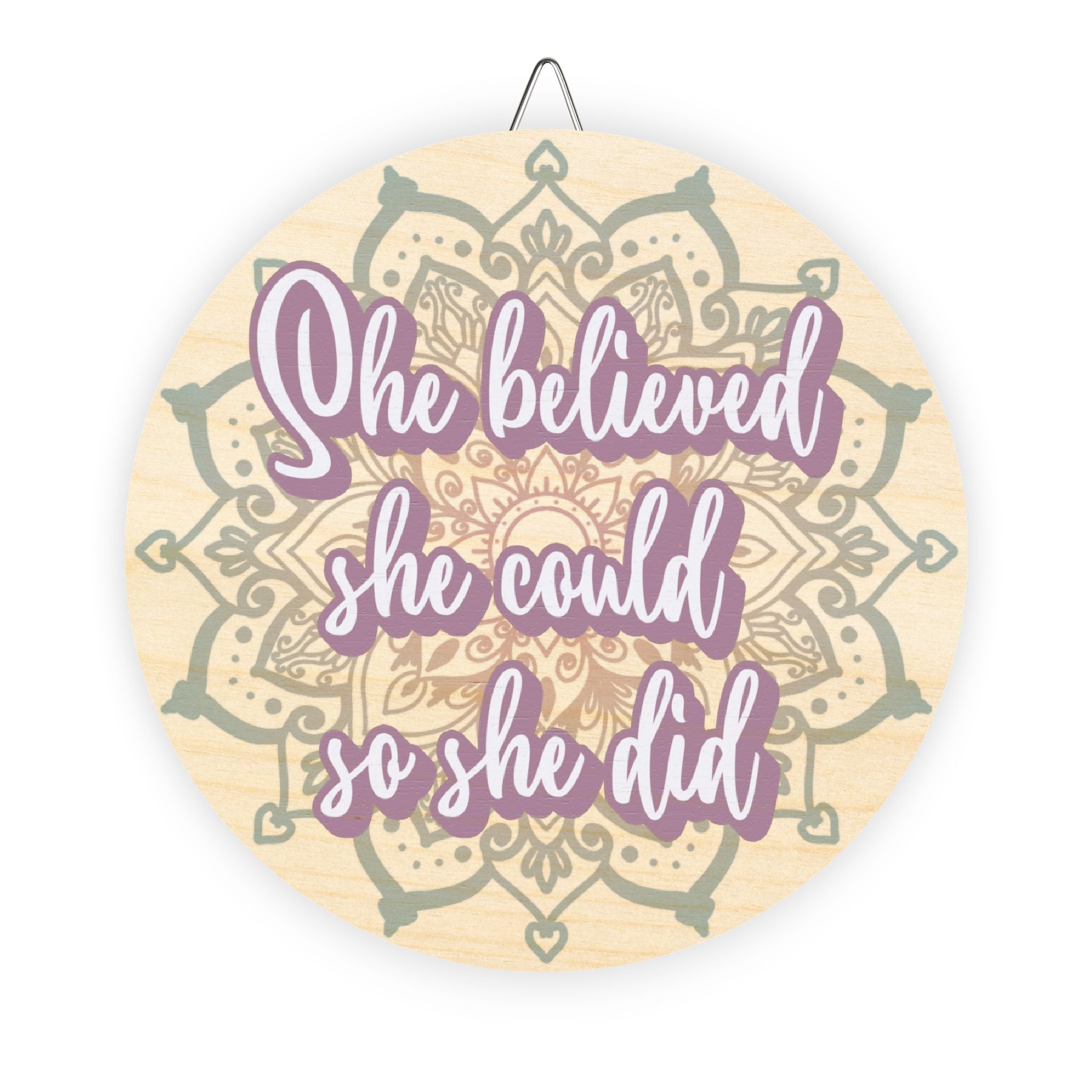 Affirmation Wood Sign