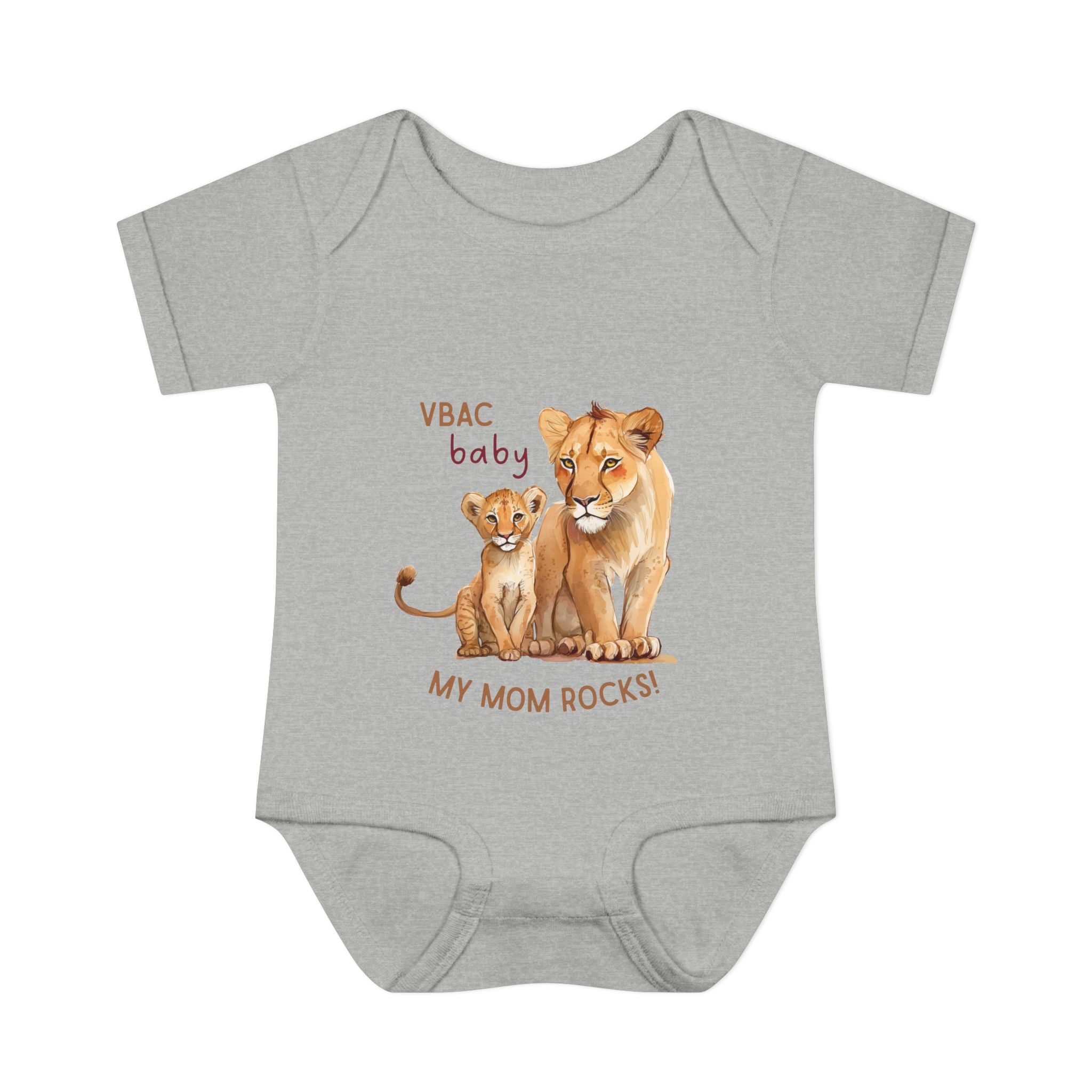 Infant Bodysuit VBAC Baby Lion Mom