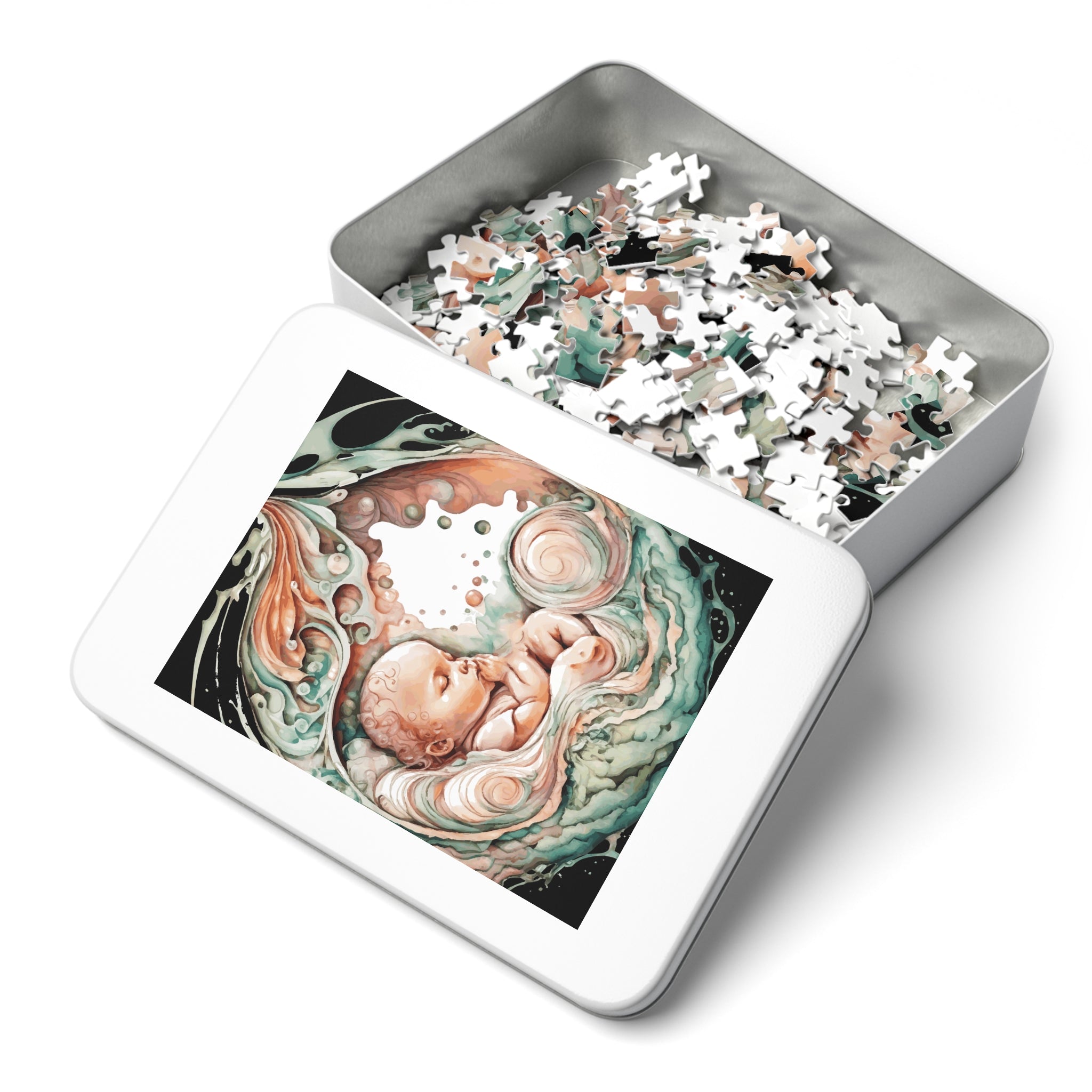 Baby Puzzle Jigsaw with Tin 250/500/1000/2000 pieces