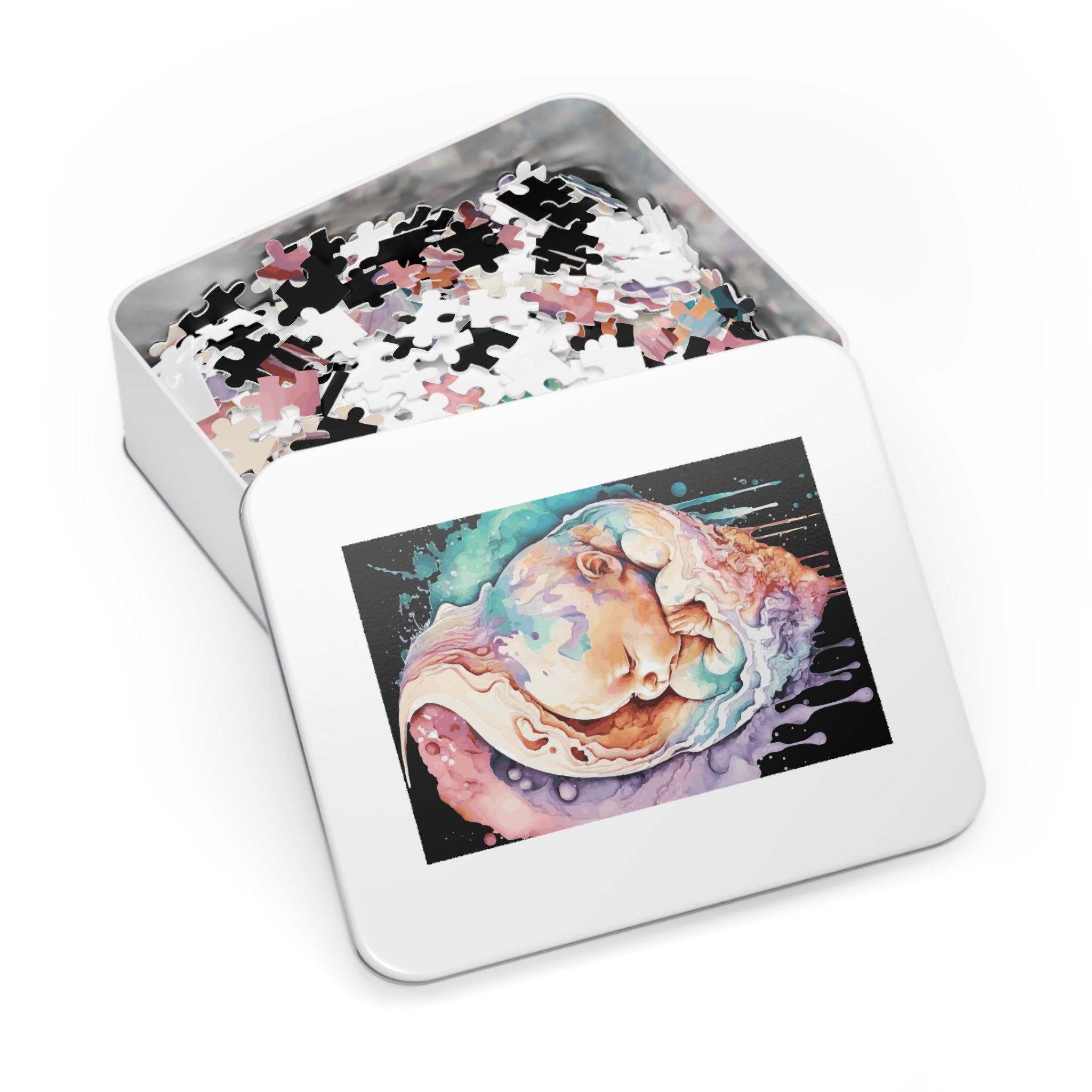 Baby Puzzle Jigsaw with Tin 250/500/1000/2000 pieces