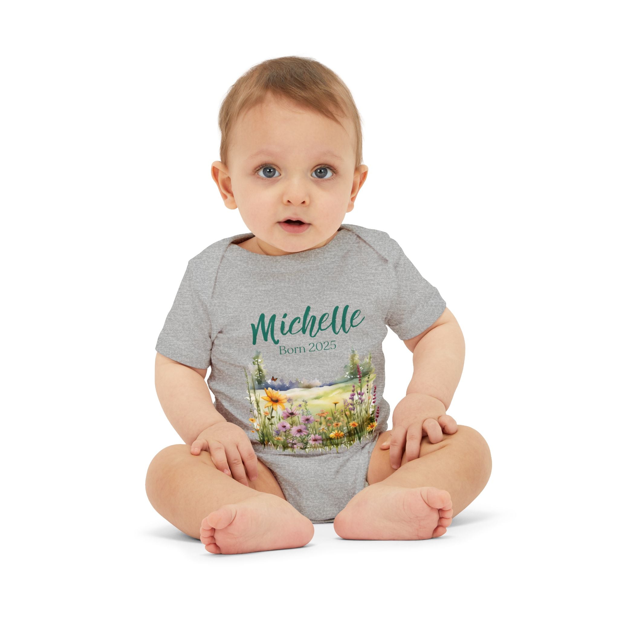 Personalized Onesie with a Name and Date