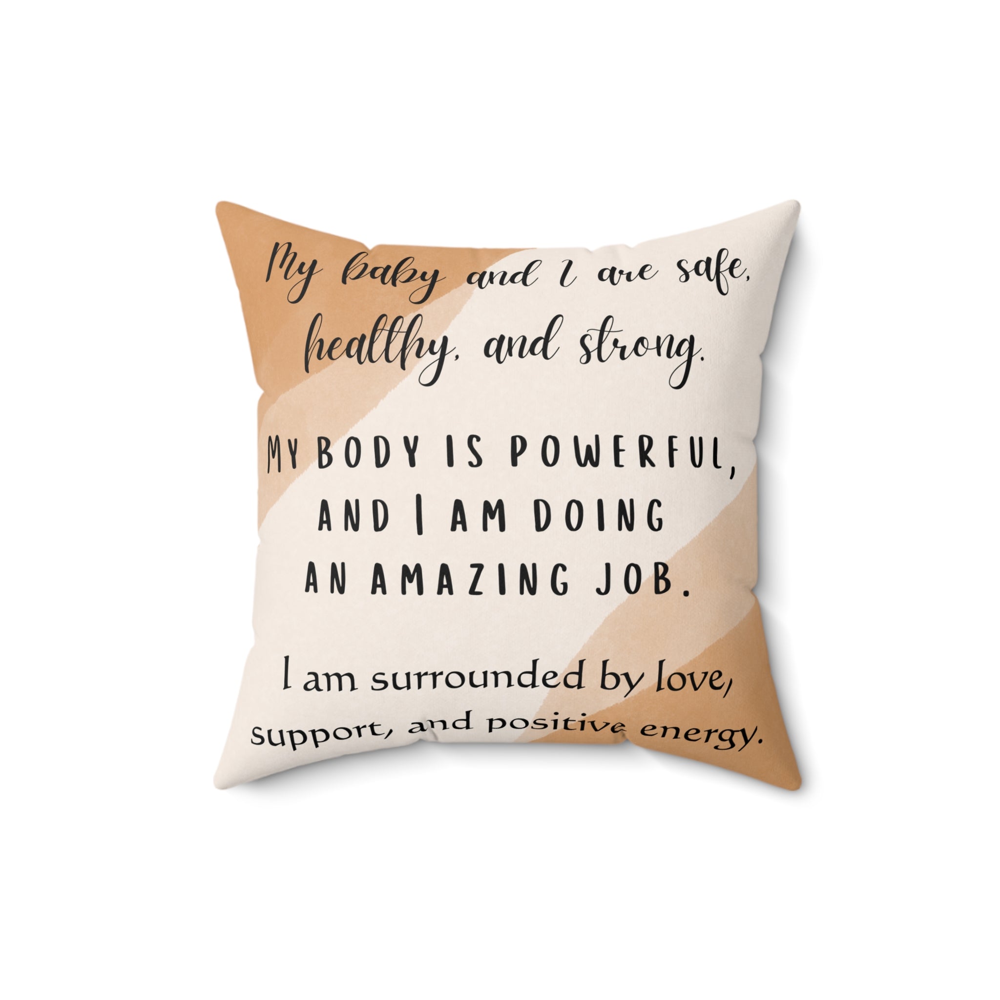 Affirmation Pillow for pregnancy and birth