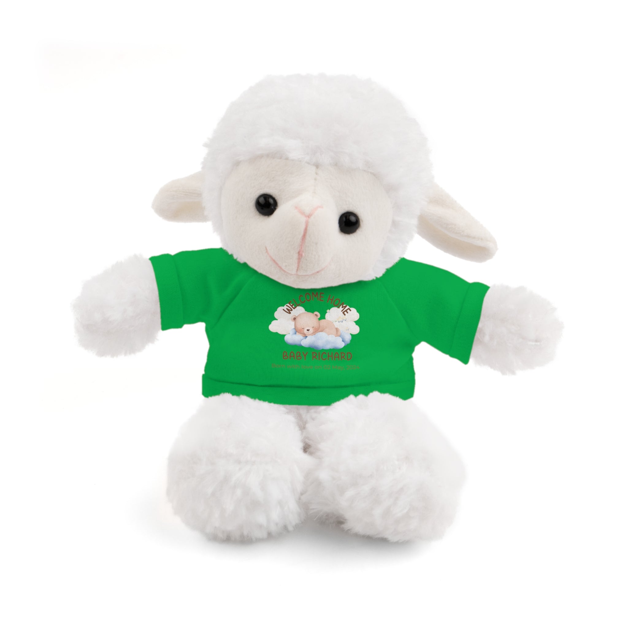 Personalized Stuffed Animals with Tee | different colors and animals available