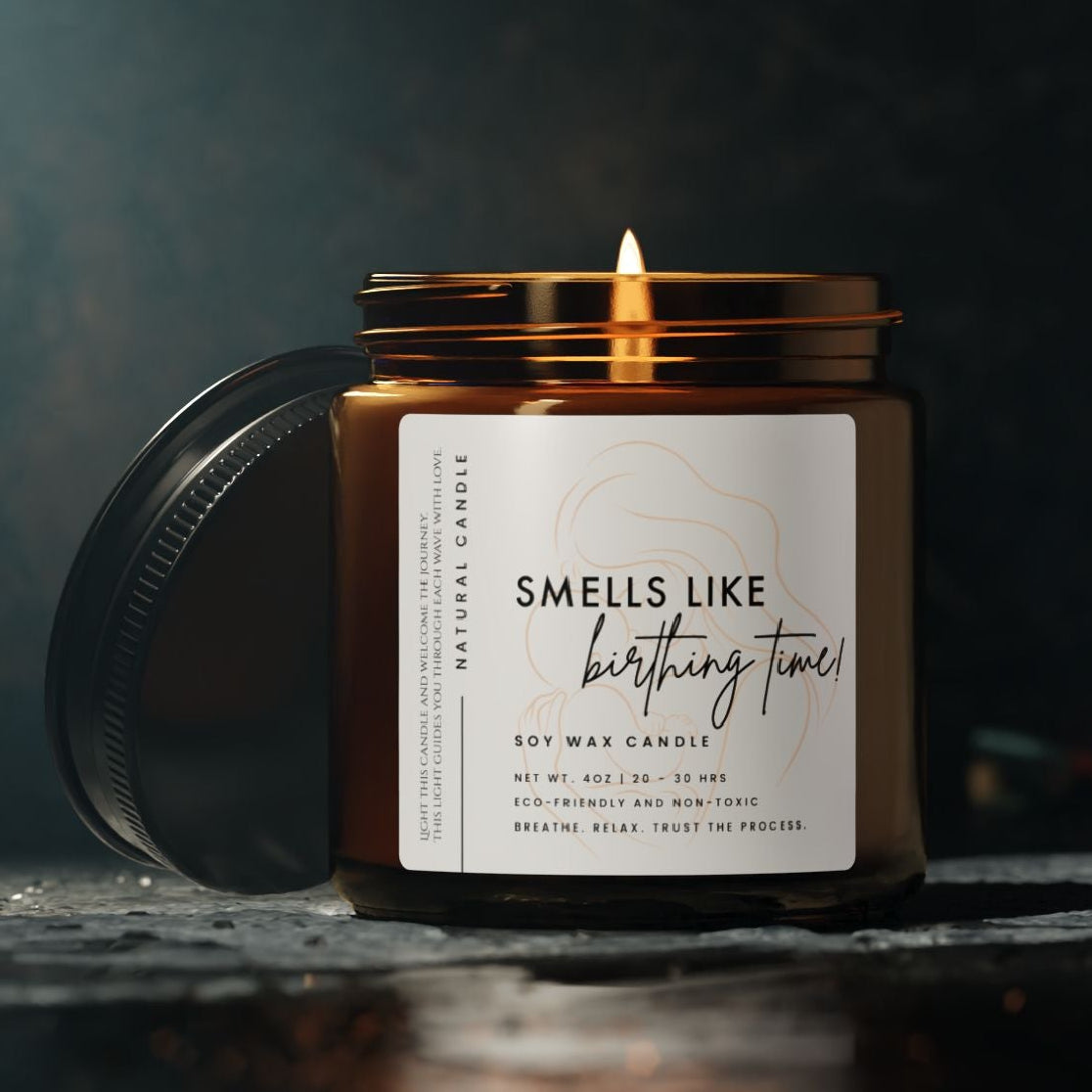Hypnobirthing Candle – 4oz Natural Soy Wax for a birthing space, childbirth