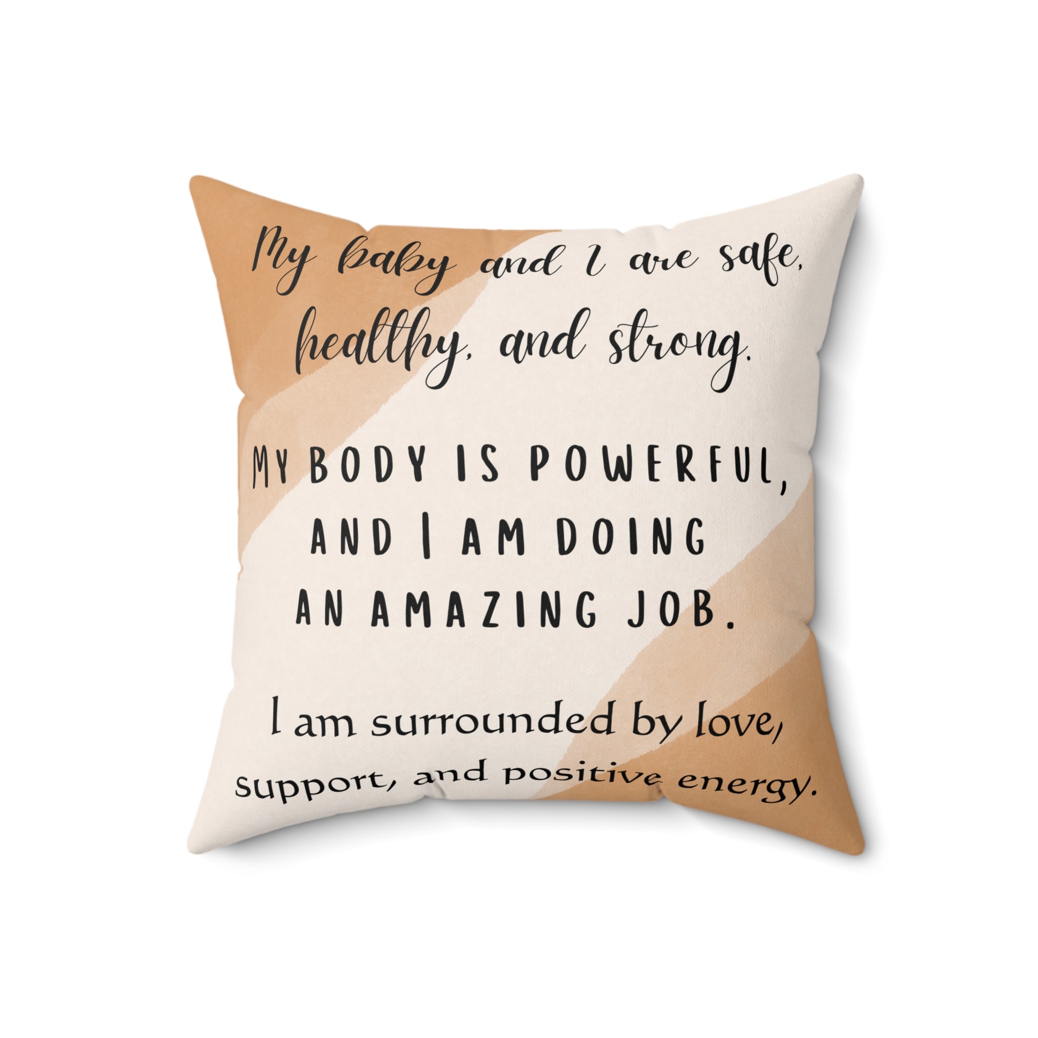 Affirmation Pillow for pregnancy and birth