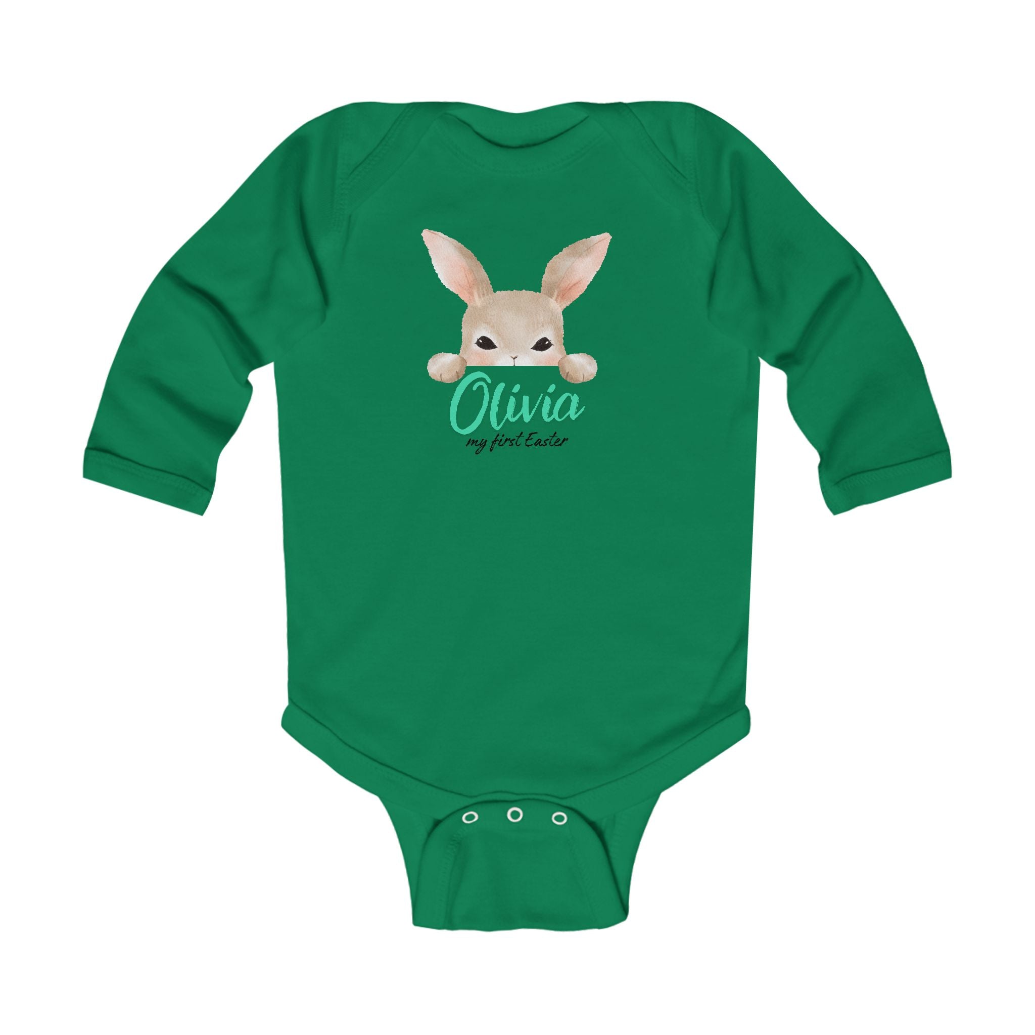 Infant Bodysuit personalized with a Name- My first Easter