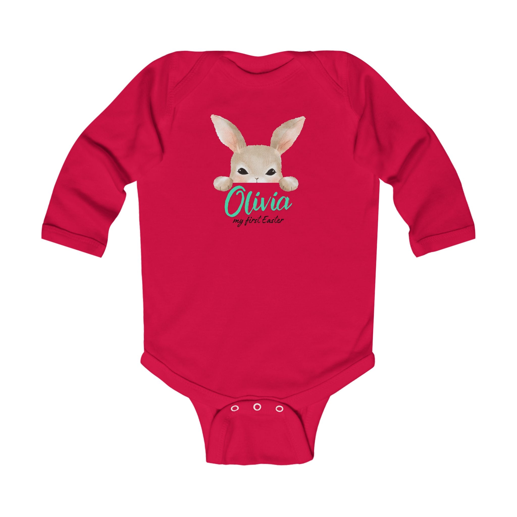 Infant Bodysuit personalized with a Name- My first Easter