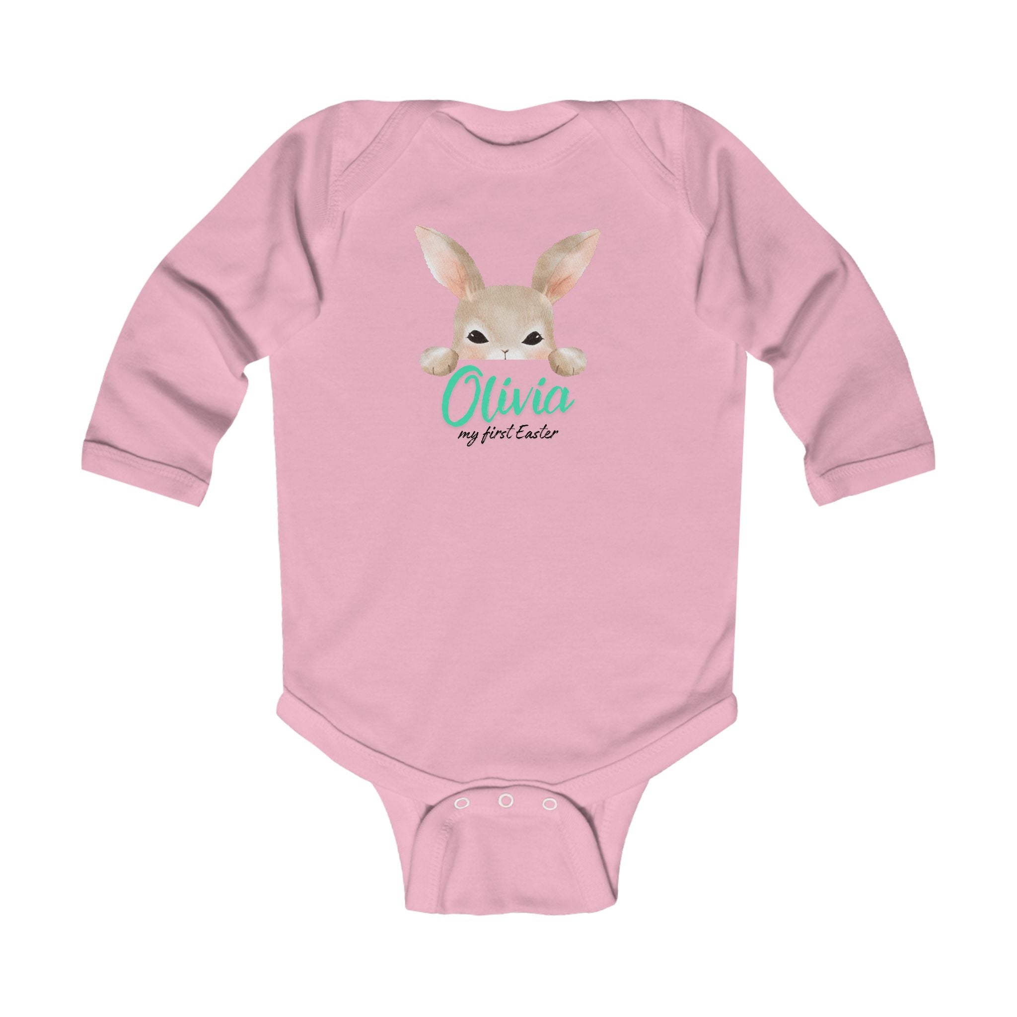 Infant Bodysuit personalized with a Name- My first Easter