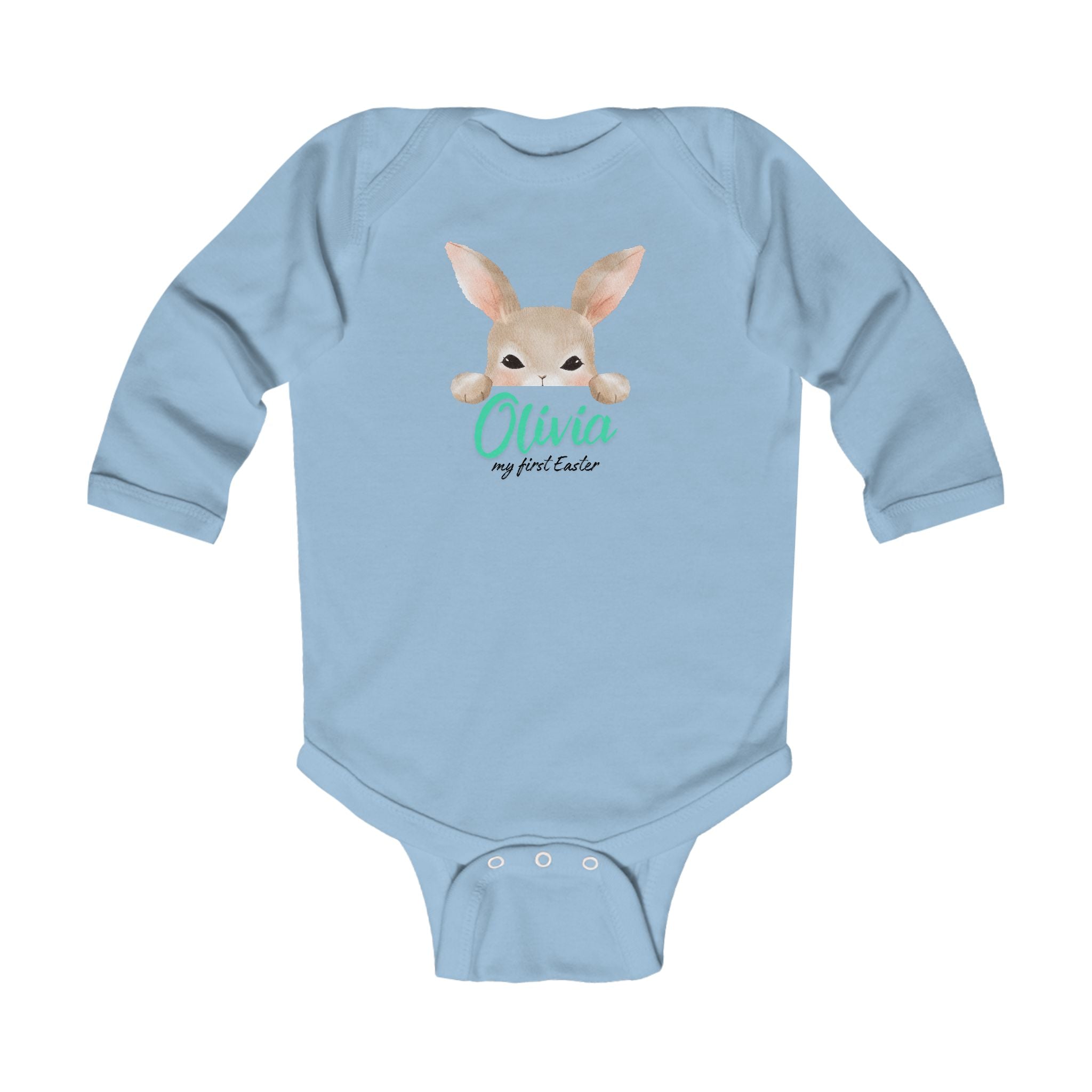 Infant Bodysuit personalized with a Name- My first Easter