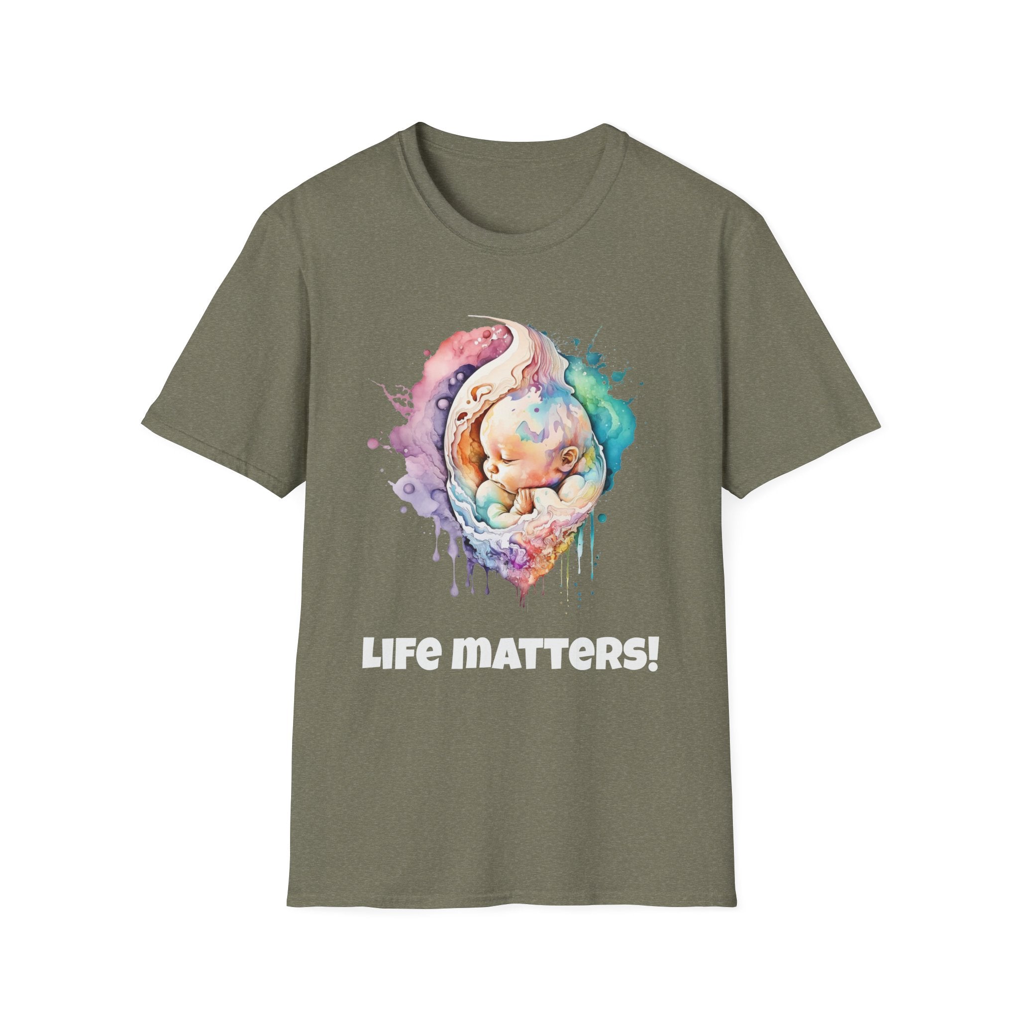 Life matters! Softstyle Pro-life Baby T-Shirt different colors available