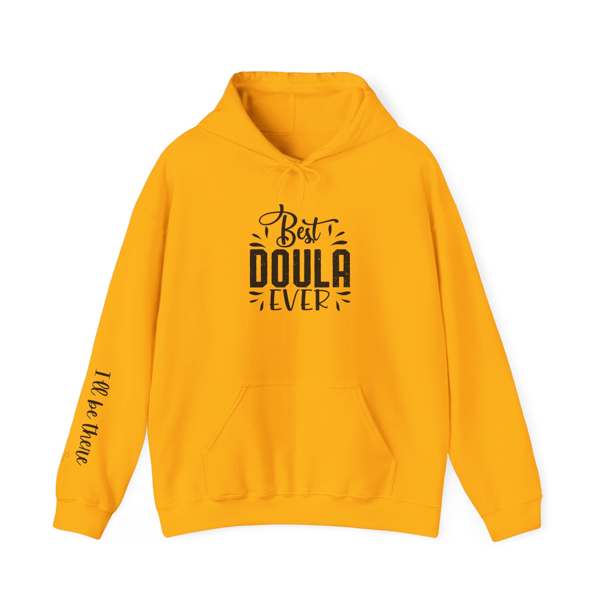 Hoodie for a Doula yellow