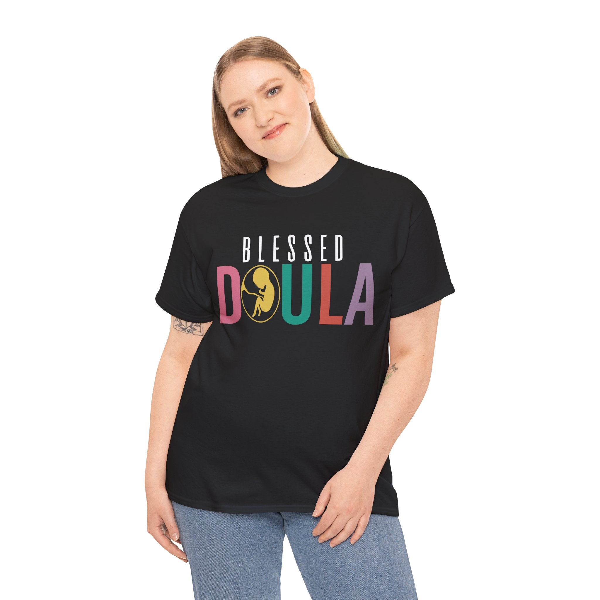 Blessed Doula Heavy Cotton Tee