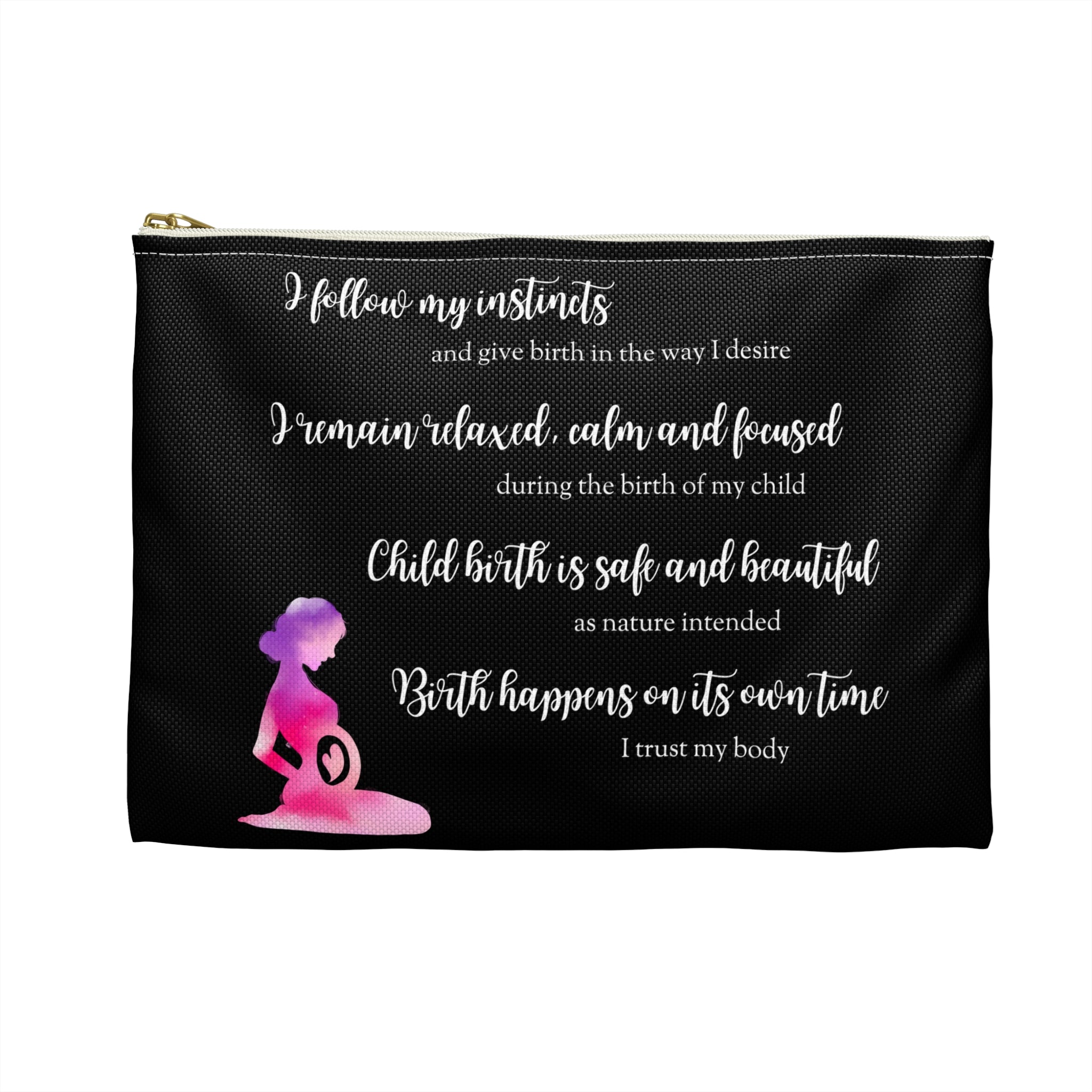 Affirmations Accessory Pouch for your Hypnobirthing Anchors
