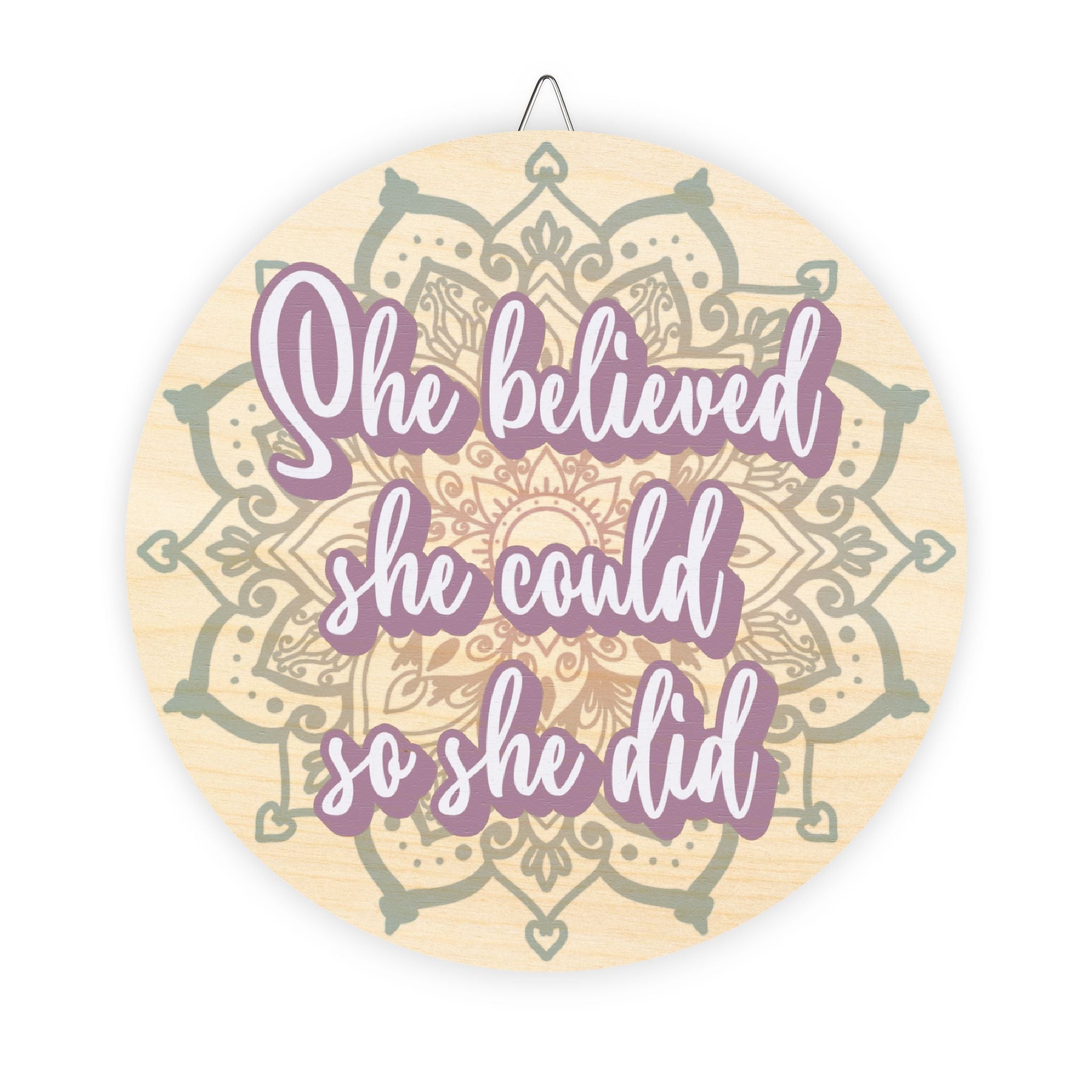 Affirmation Wood Sign