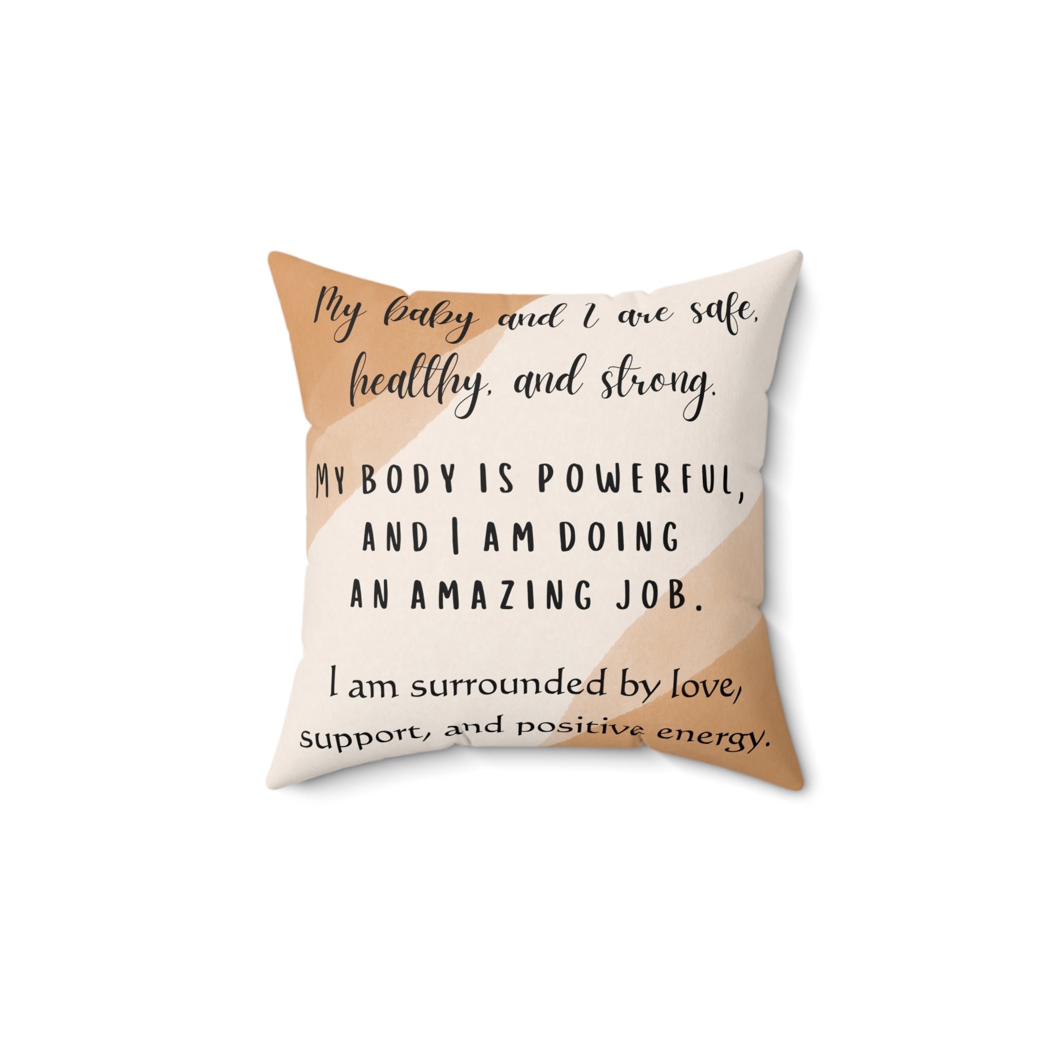 Affirmation Pillow for pregnancy and birth