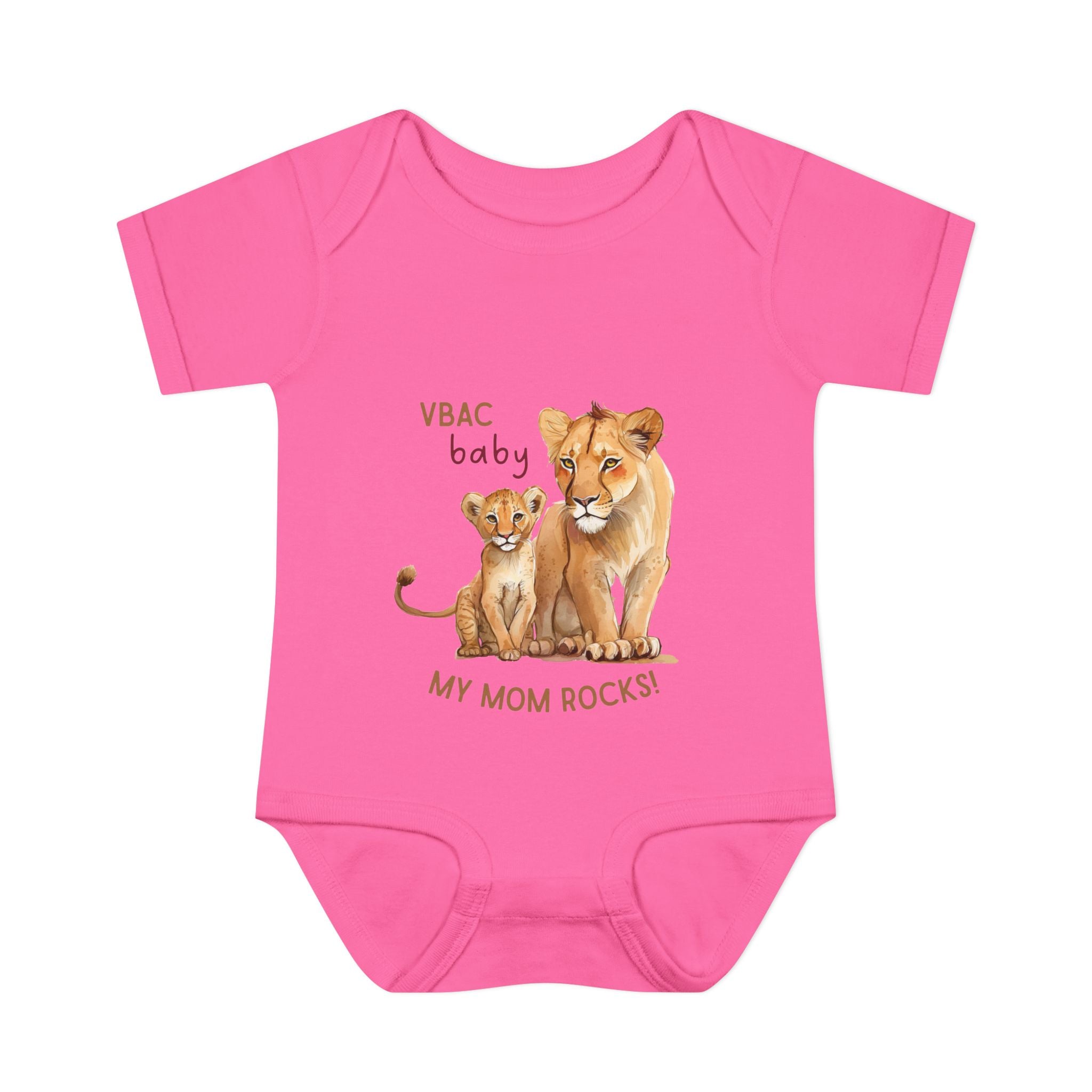Infant Bodysuit VBAC Baby Lion Mom