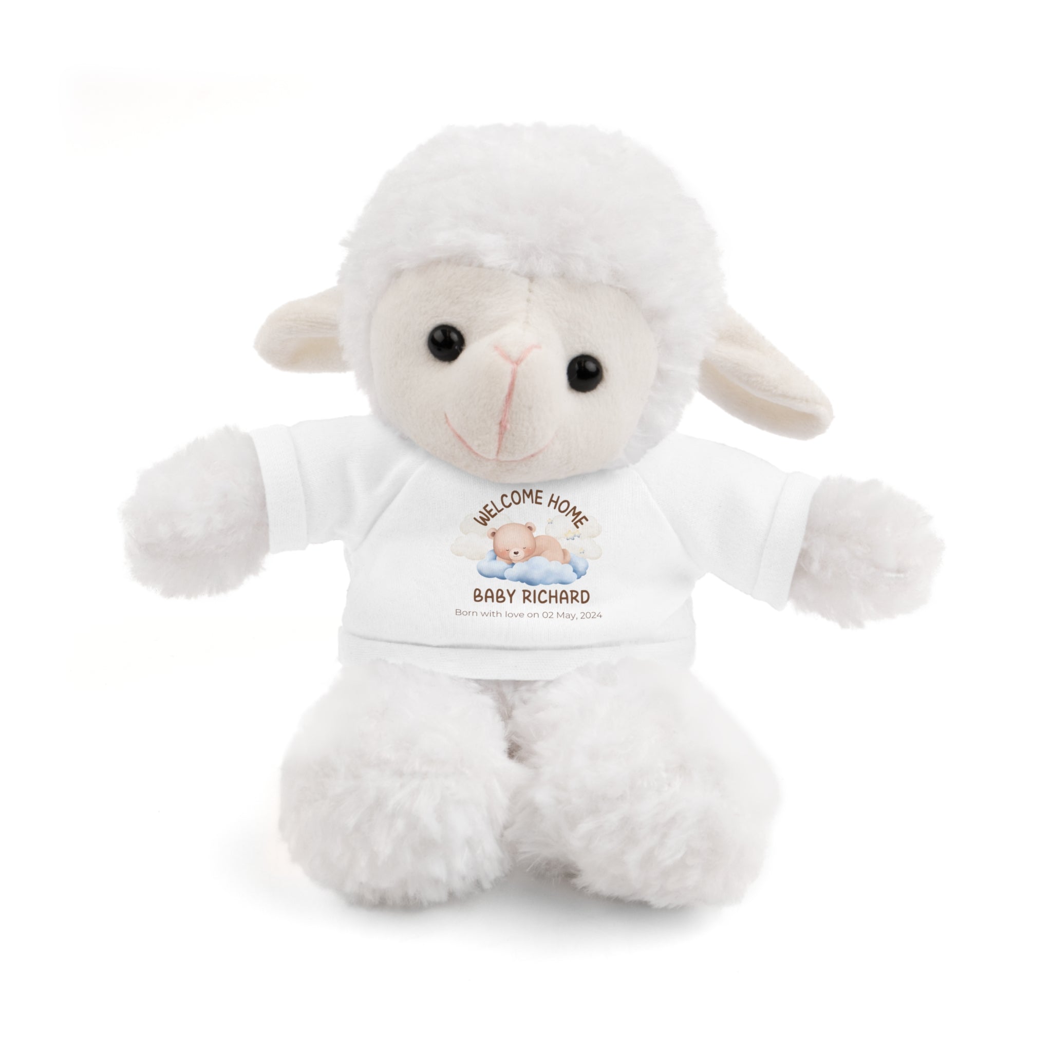 Personalized Stuffed Animals with Tee | different colors and animals available