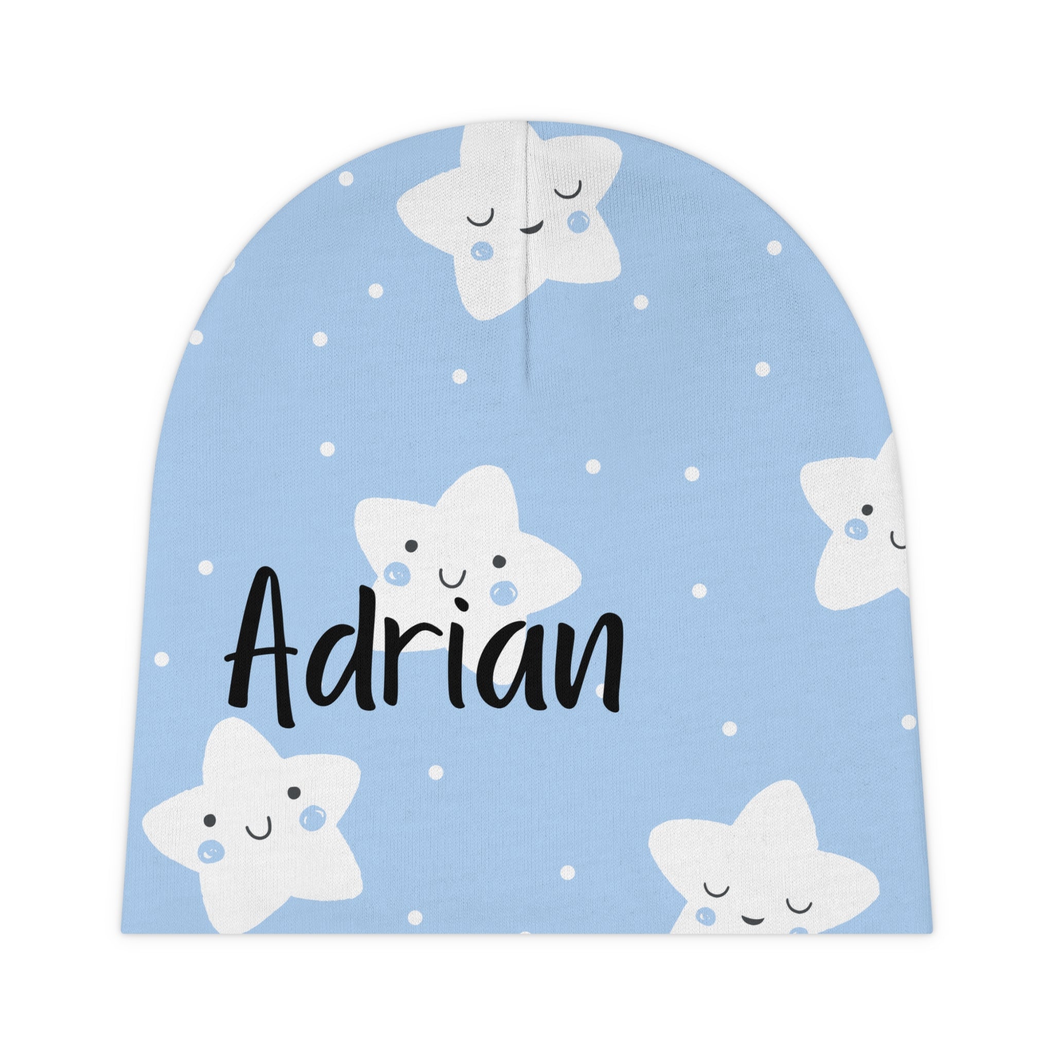 Personalized Baby Beanie Hat - Blue