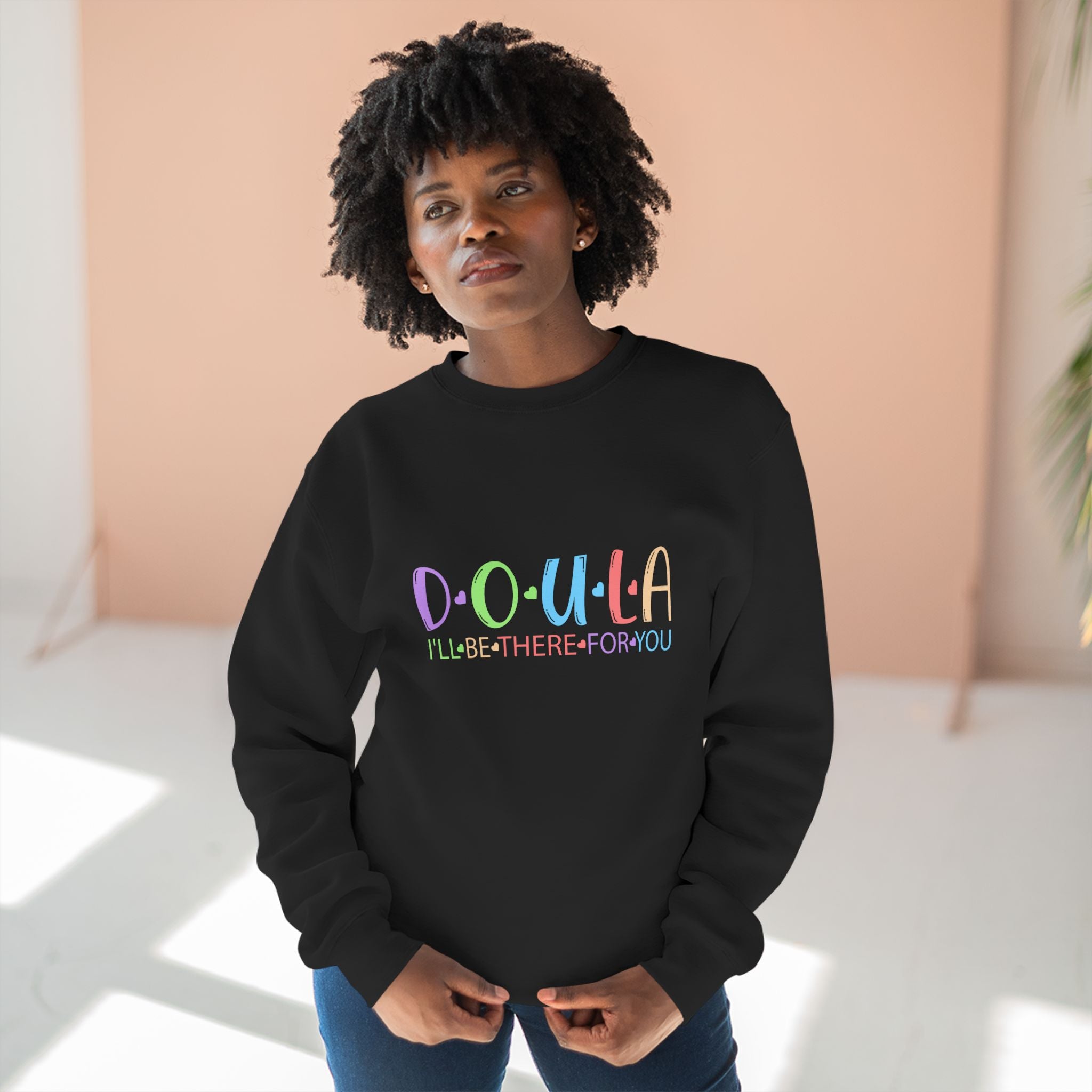 Doula Unisex Crewneck Sweatshirt - Labor Support Appreciation in 5 Colors
