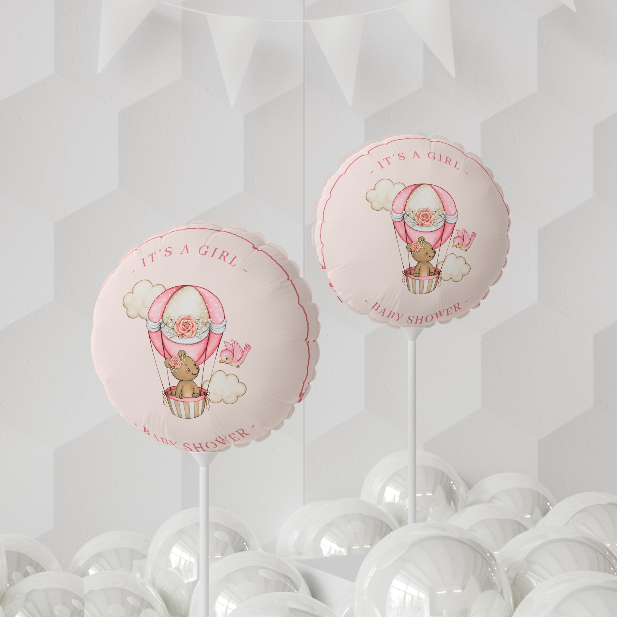 Balloon Girl Baby Shower Decoration