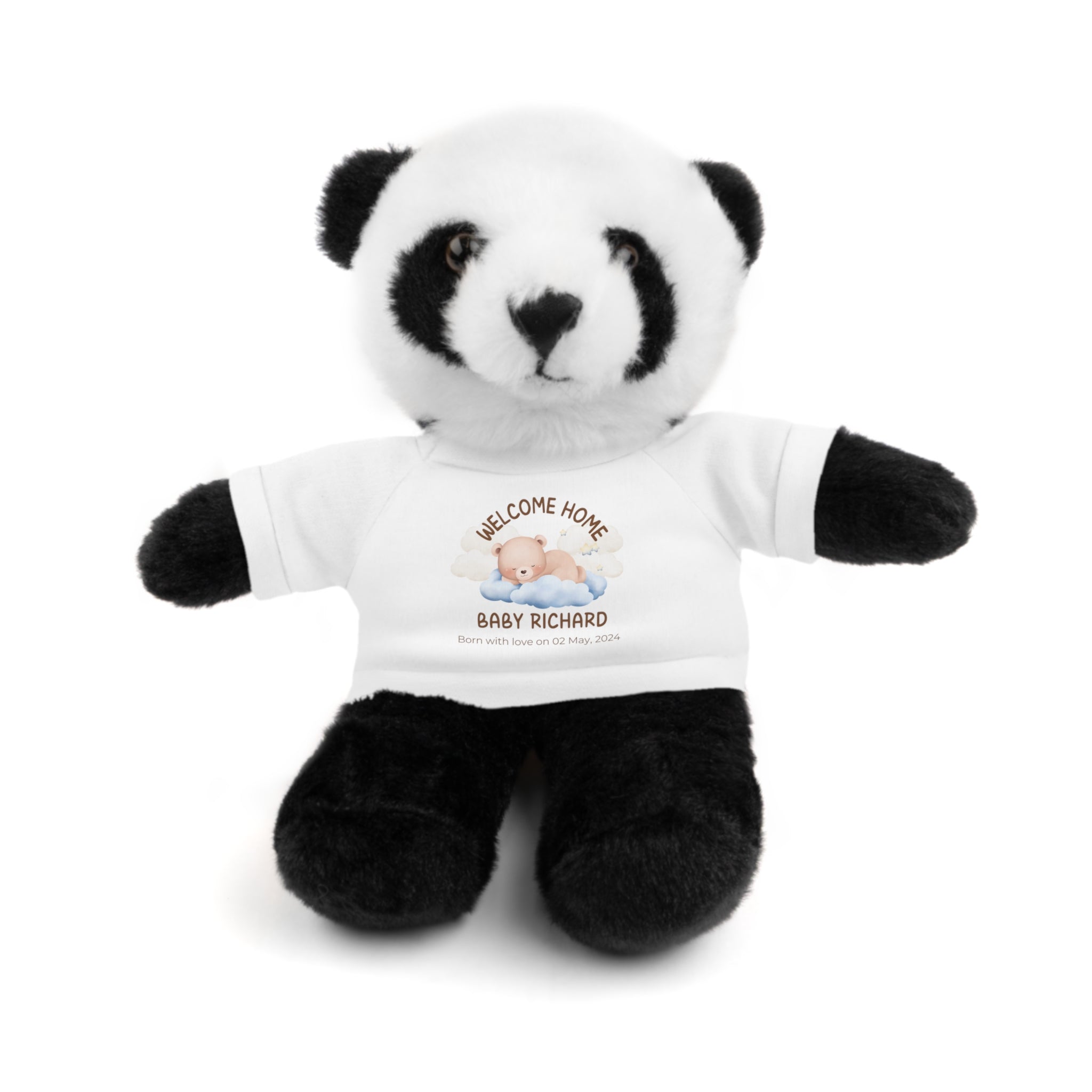 Personalized Stuffed Animals with Tee | different colors and animals available