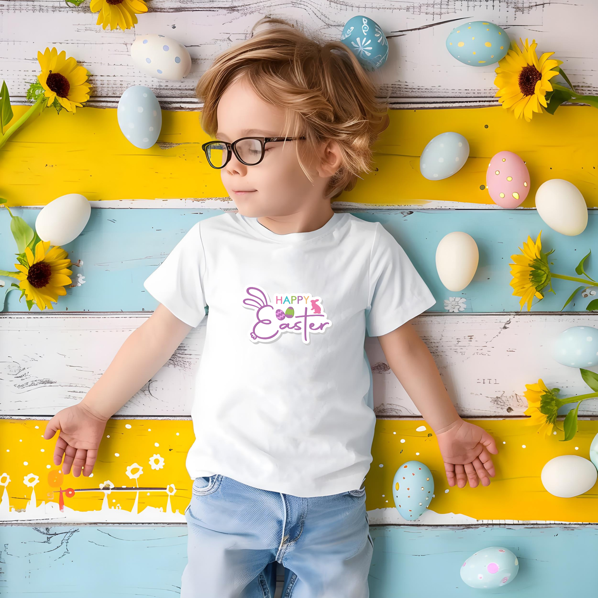 Toddler T-Shirt - Happy Easter Toddler 6-24M