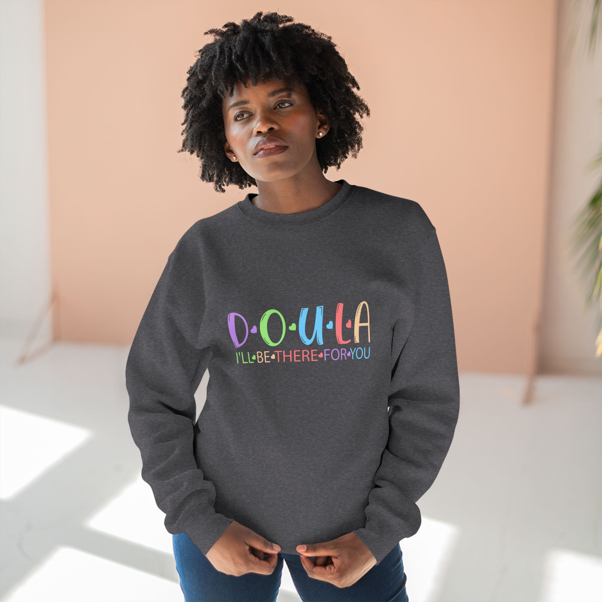 Doula Unisex Crewneck Sweatshirt - Labor Support Appreciation in 5 Colors