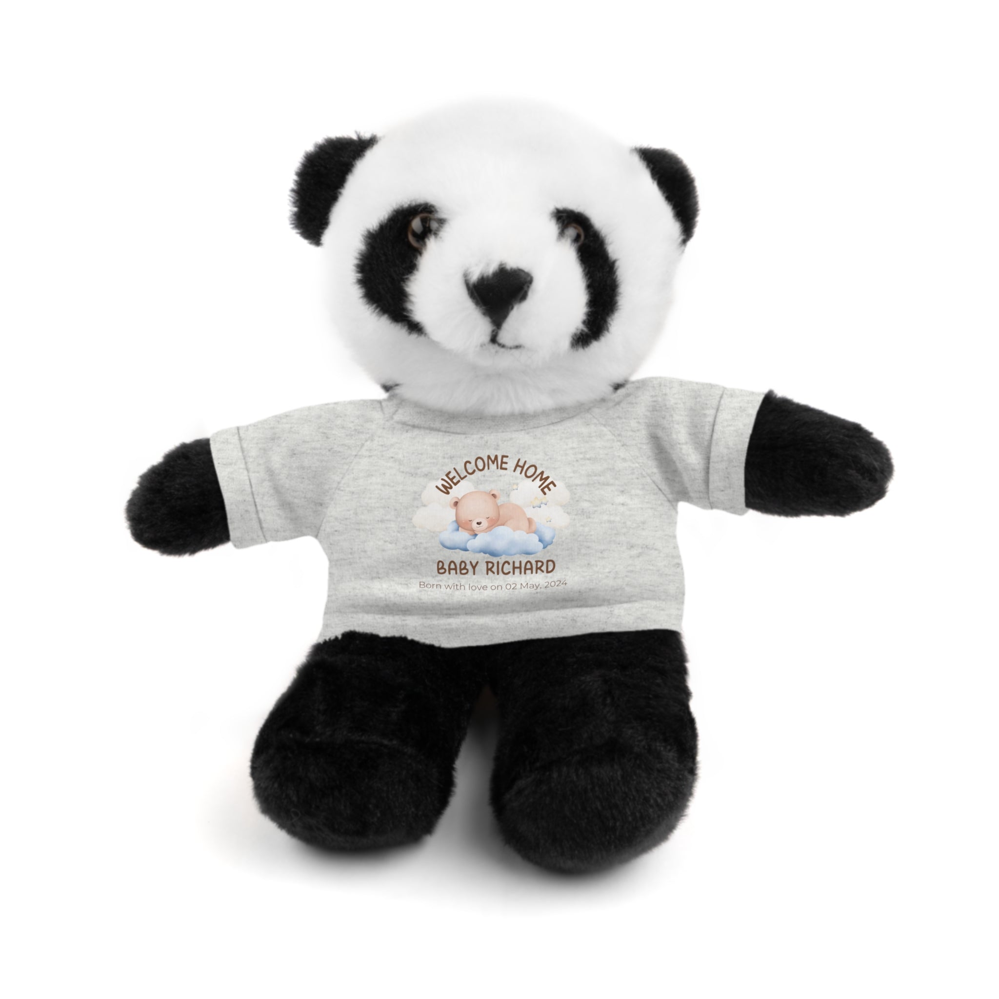 Personalized Stuffed Animals with Tee | different colors and animals available