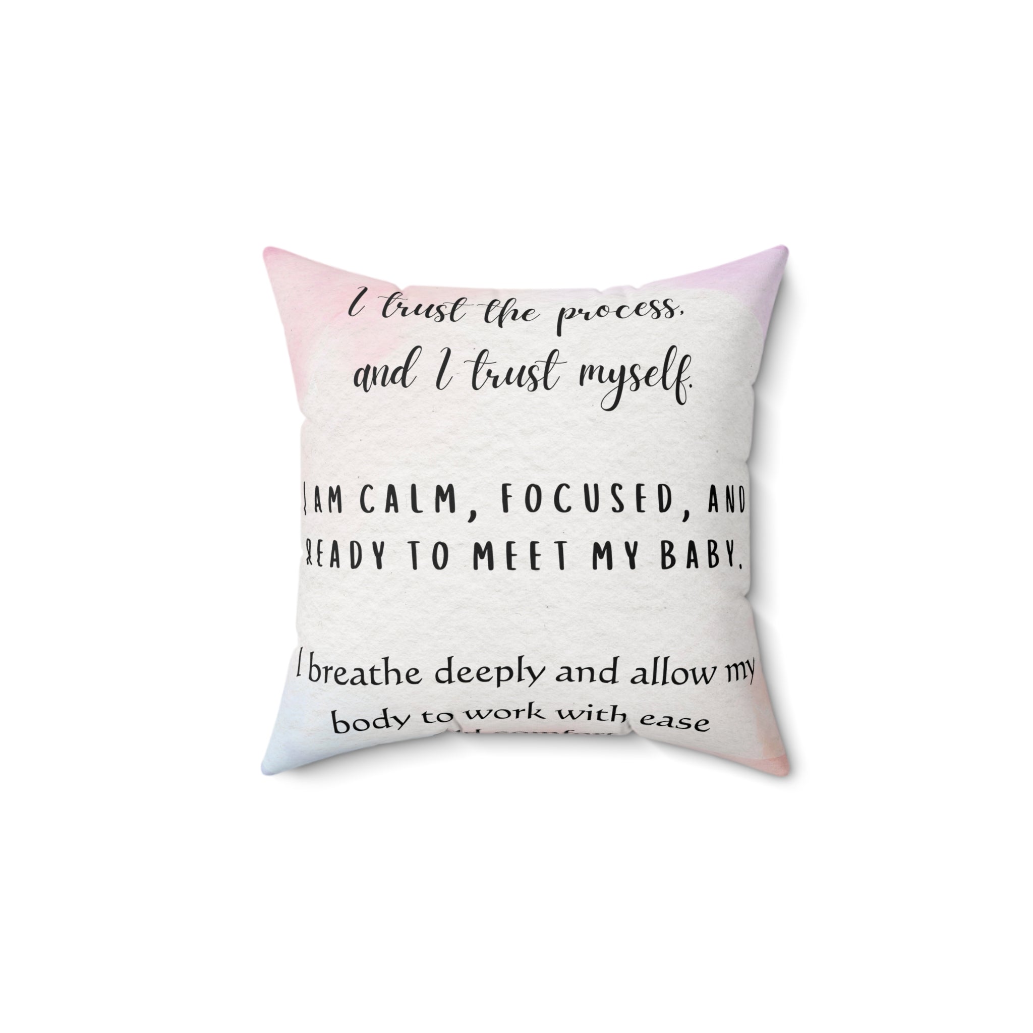 affirmation pillow for birth