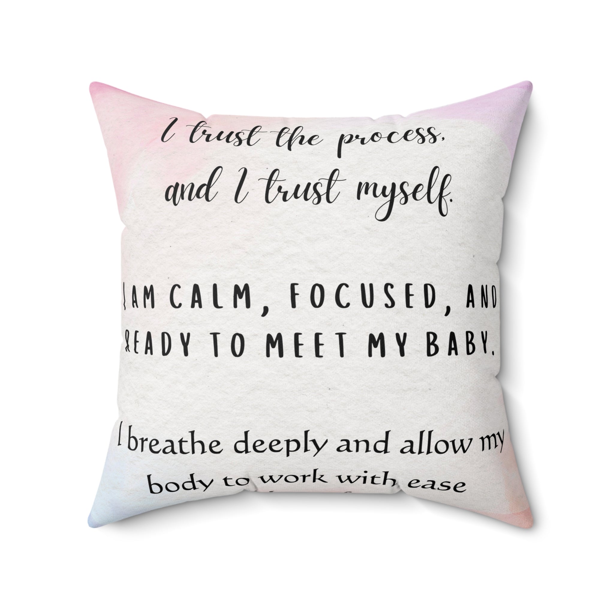 affirmation pillow for birth