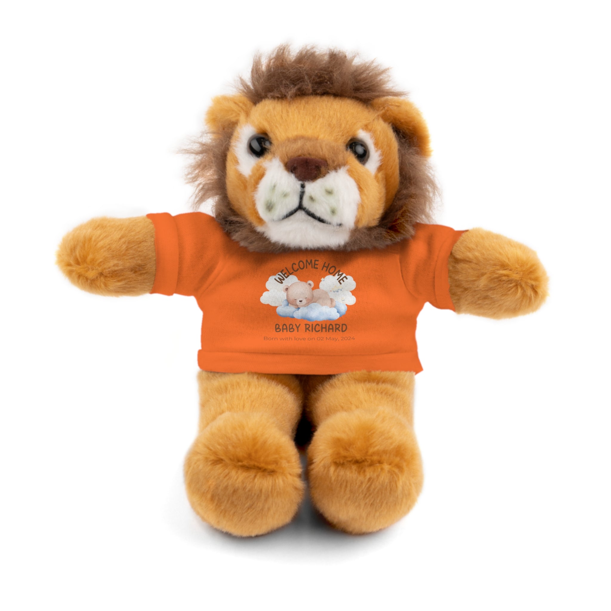 Personalized Stuffed Animals with Tee | different colors and animals available