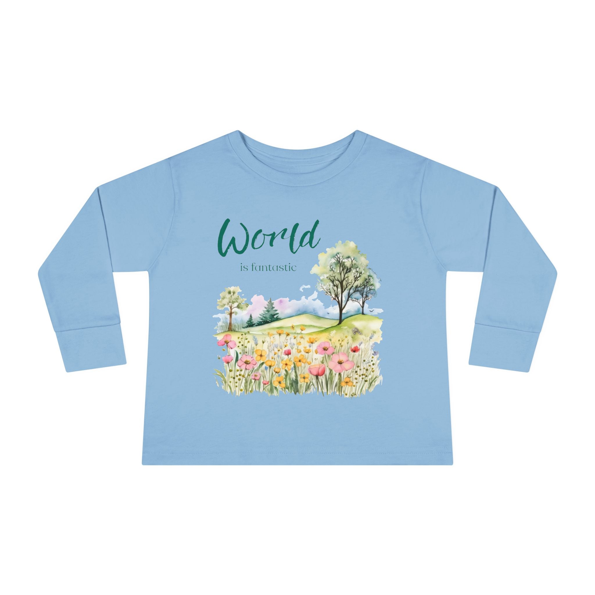 Fantastic World Toddler Long Sleeve Tee 2T-6T