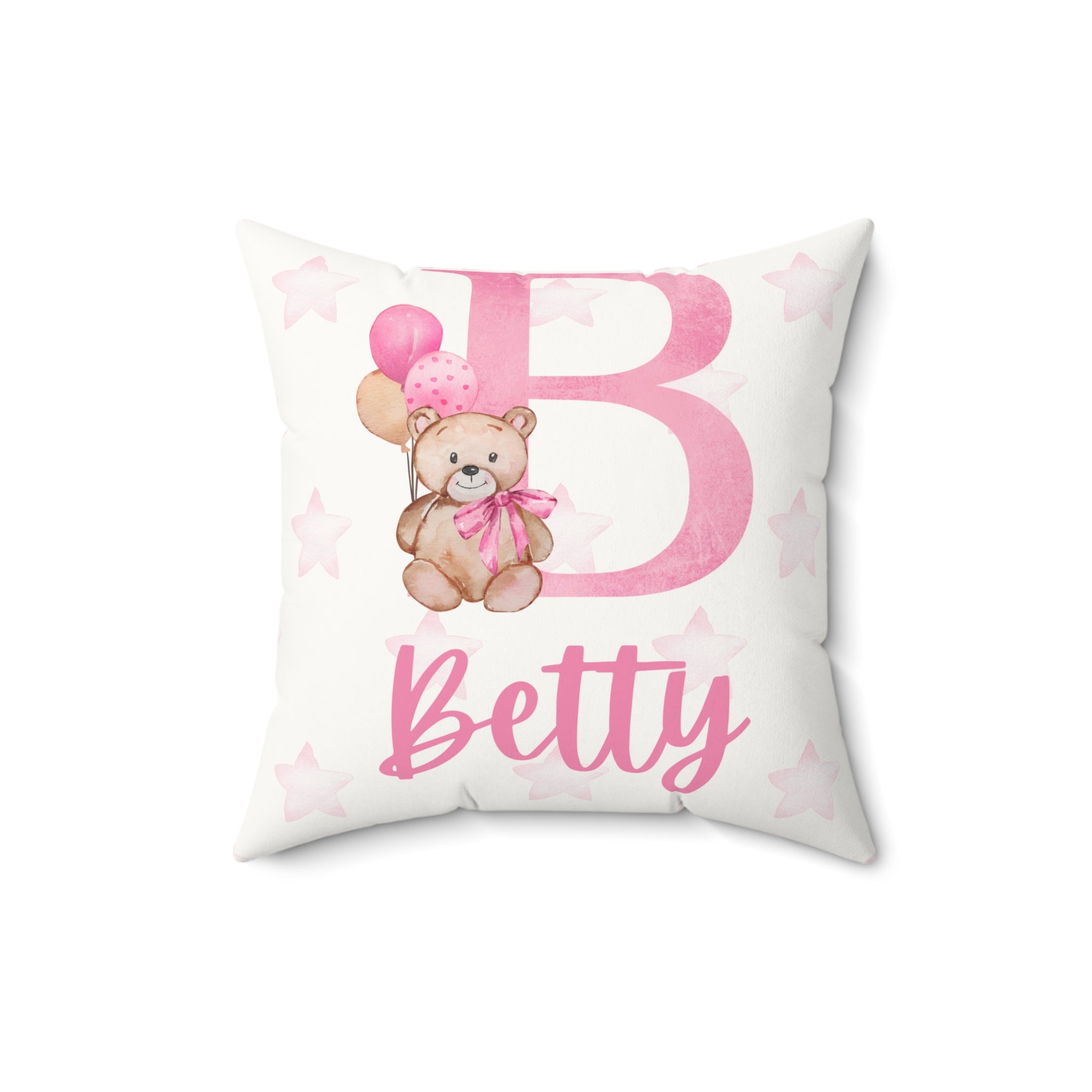 Personalized pillow with baby's name