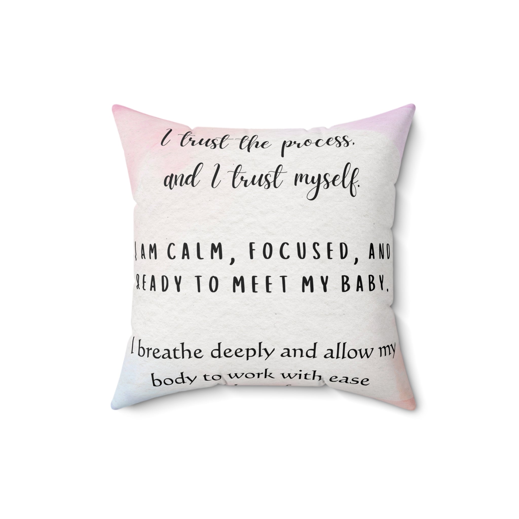 affirmation pillow for birth