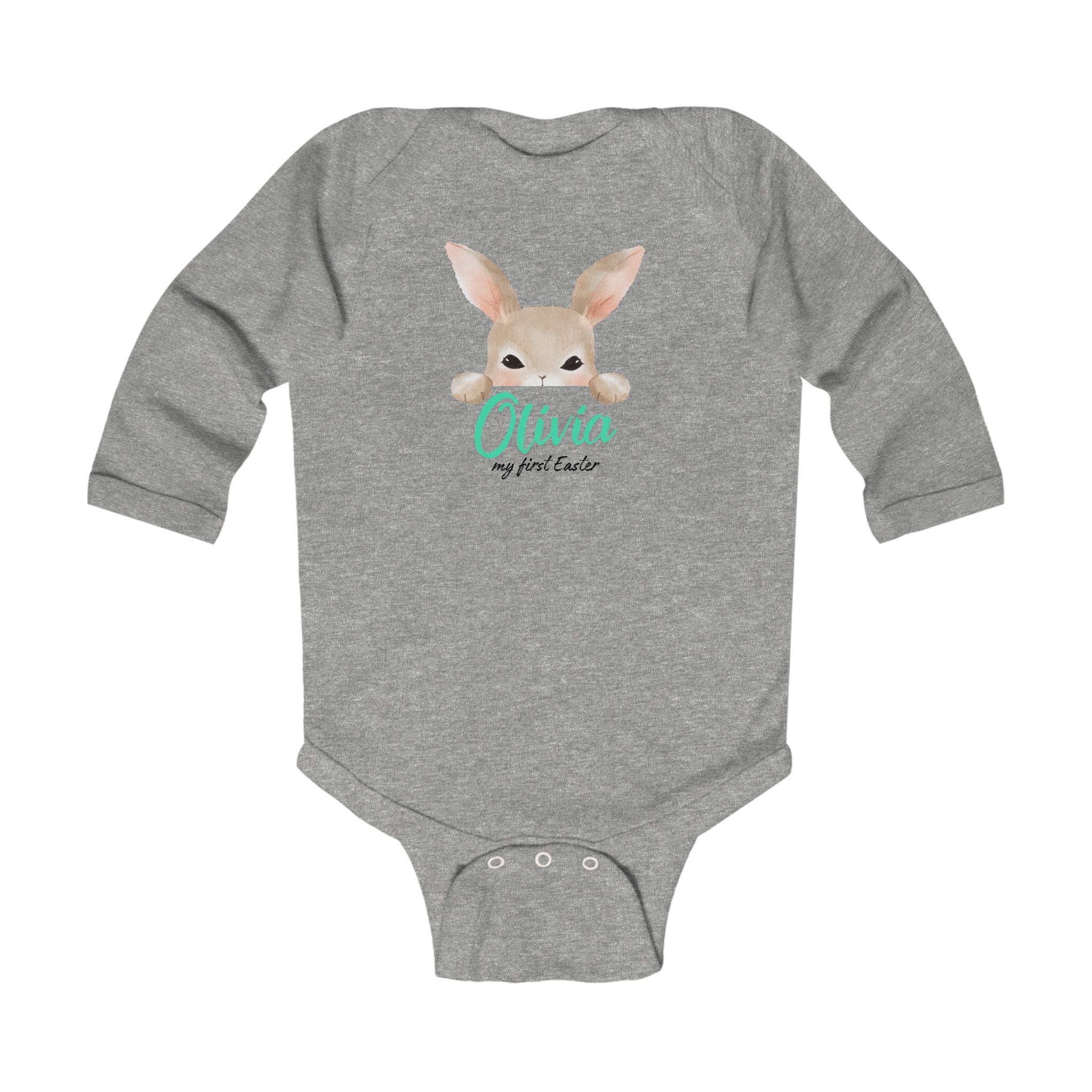 Infant Bodysuit personalized with a Name- My first Easter