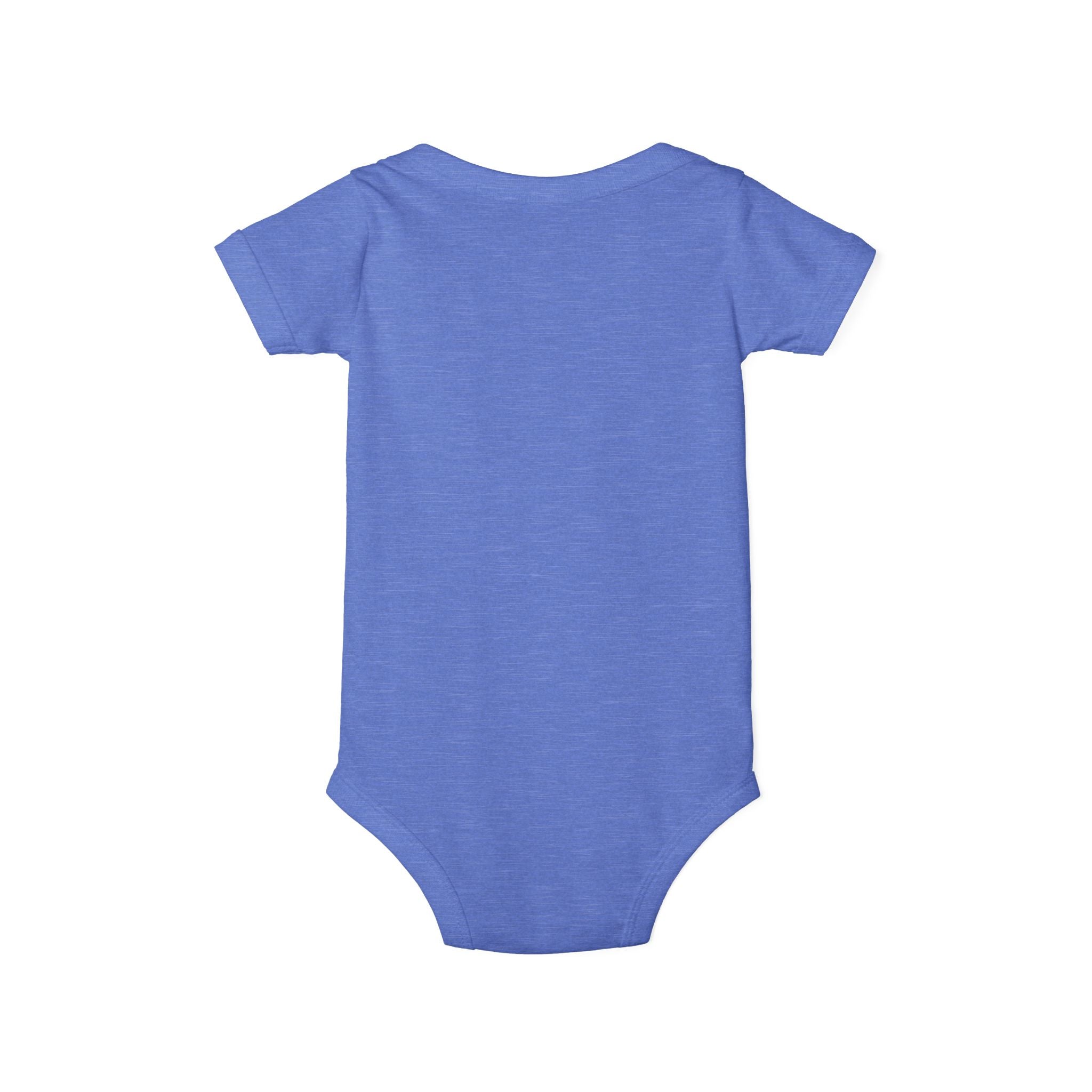 personalized bodysuit with a name and a date baby cute back