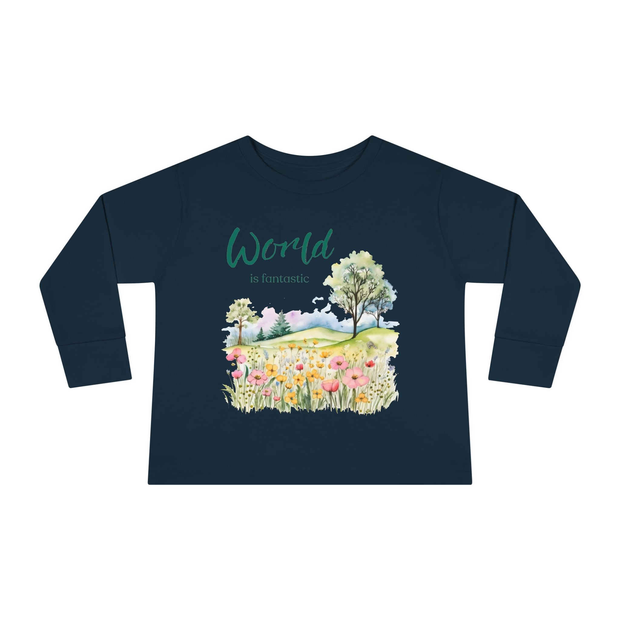 Fantastic World Toddler Long Sleeve Tee 2T-6T