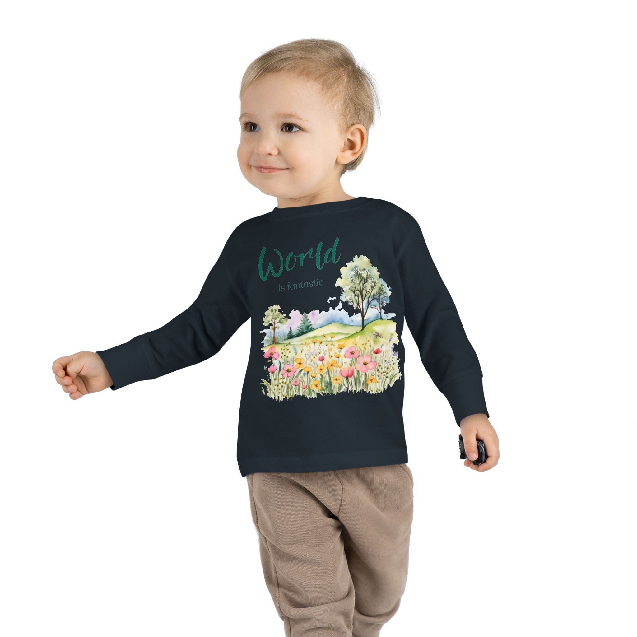 Fantastic World Toddler Long Sleeve Tee 2T-6T
