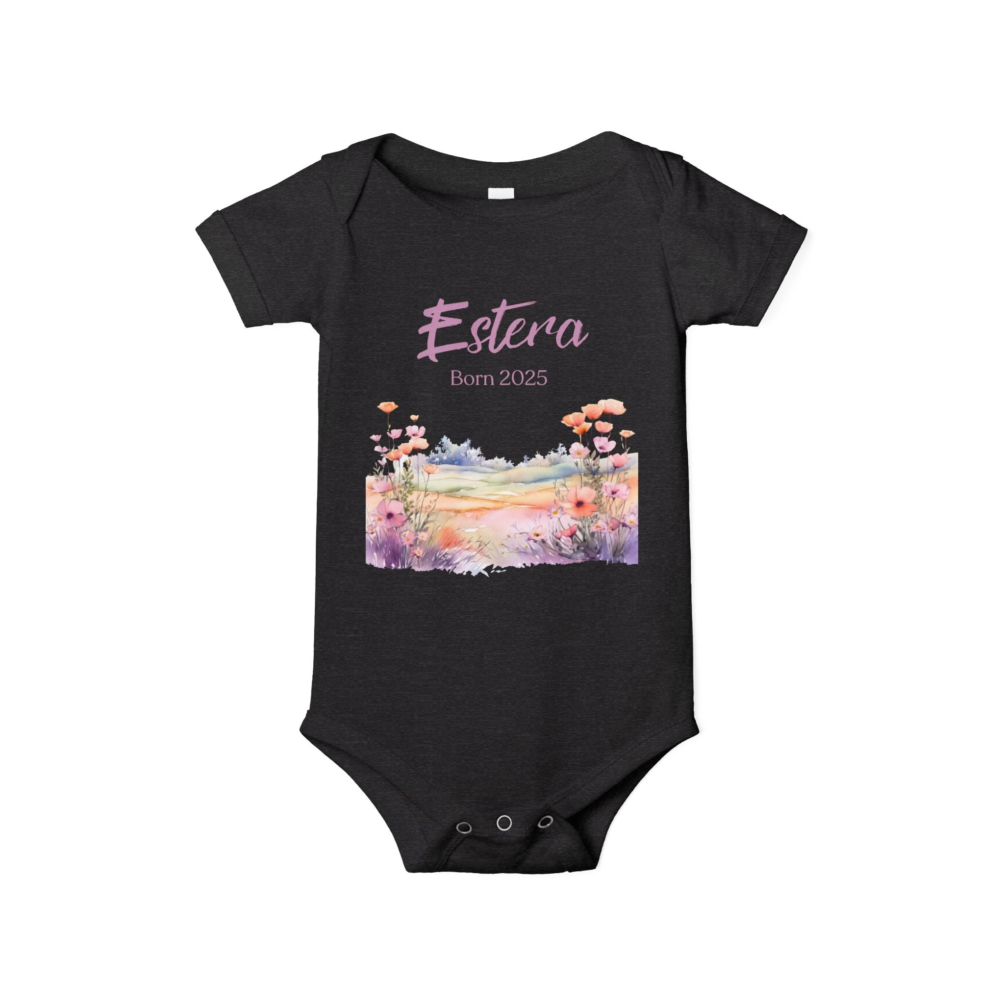 Personalized Onesie with a Name and Date