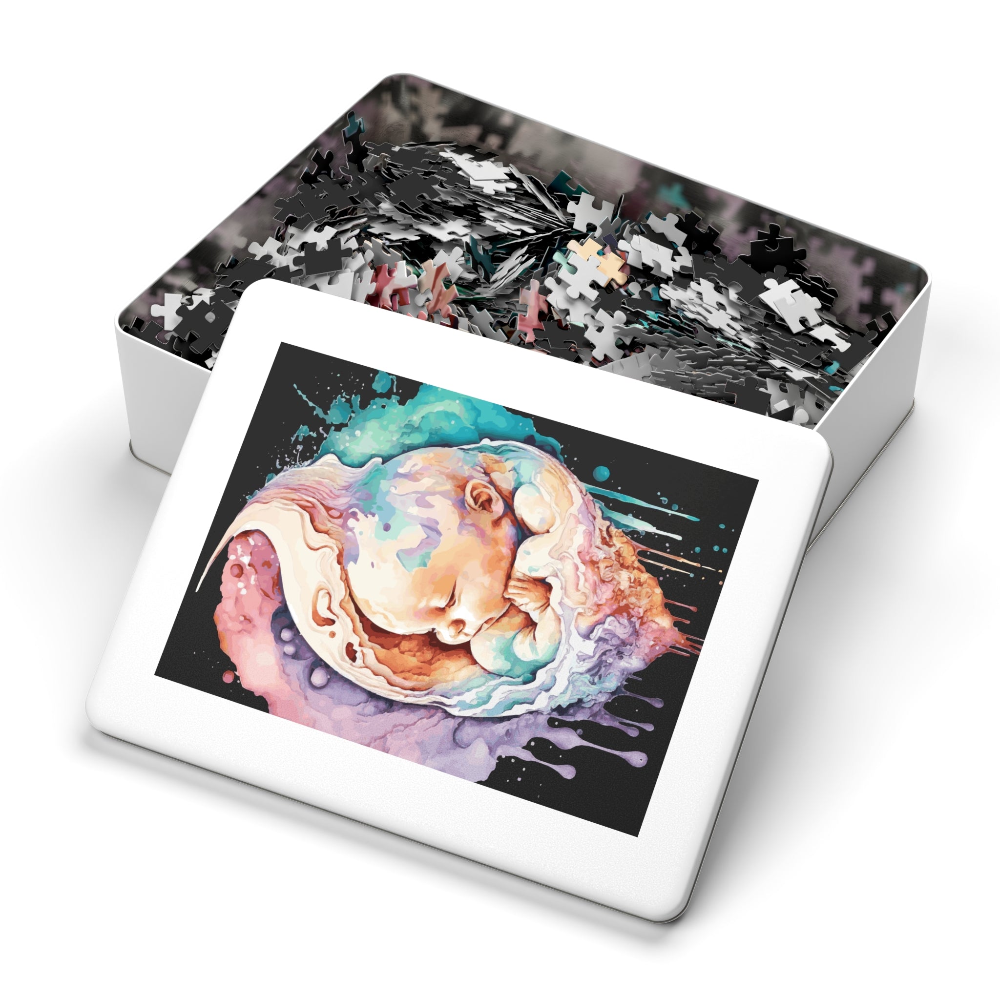 Baby Puzzle Jigsaw with Tin 250/500/1000/2000 pieces